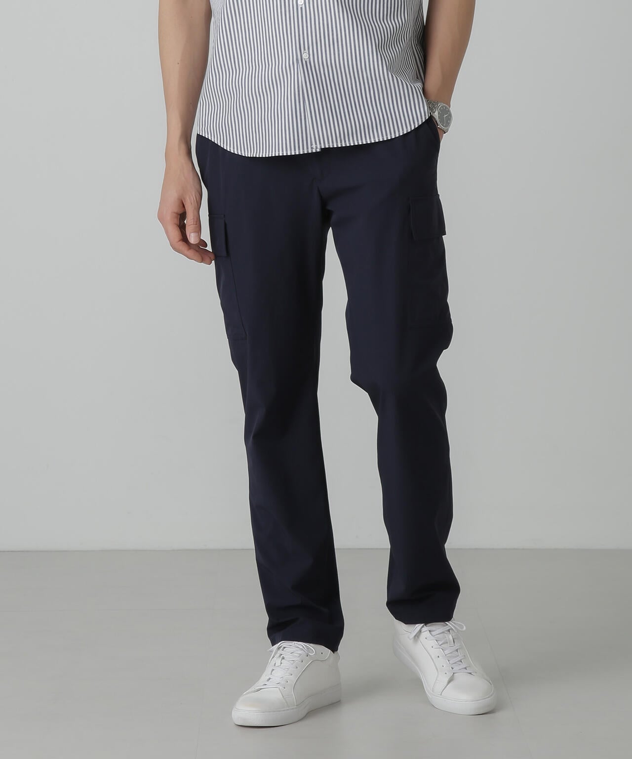 「N trousers」スリムストレッチ カーゴパンツ 6684127237