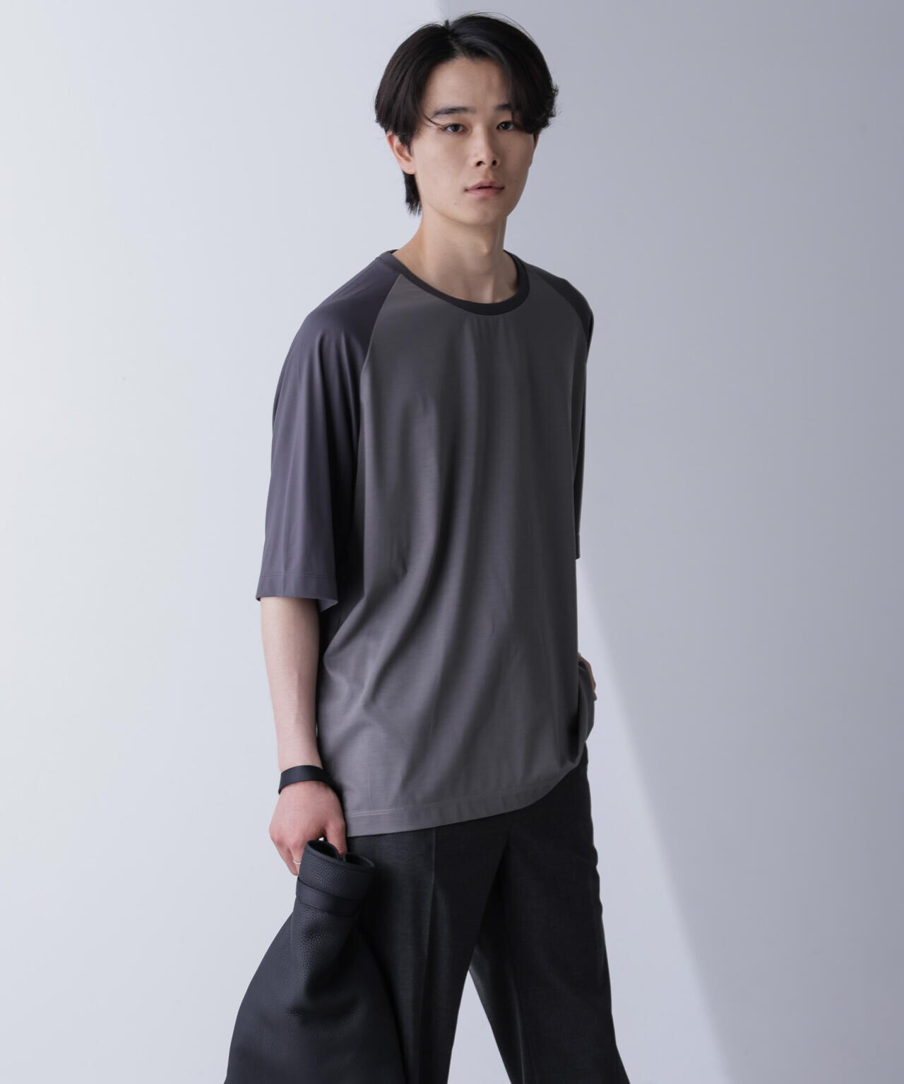 WEB限定/ワイドシルエットラグランTシャツ 半袖 6724224207
