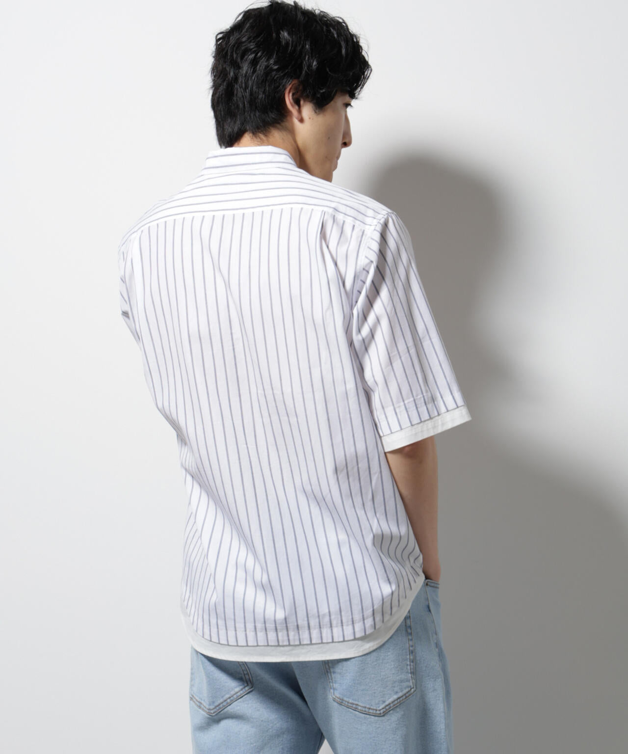 WEB限定/クレイジーストライプシャツ 半袖 2 6725121231