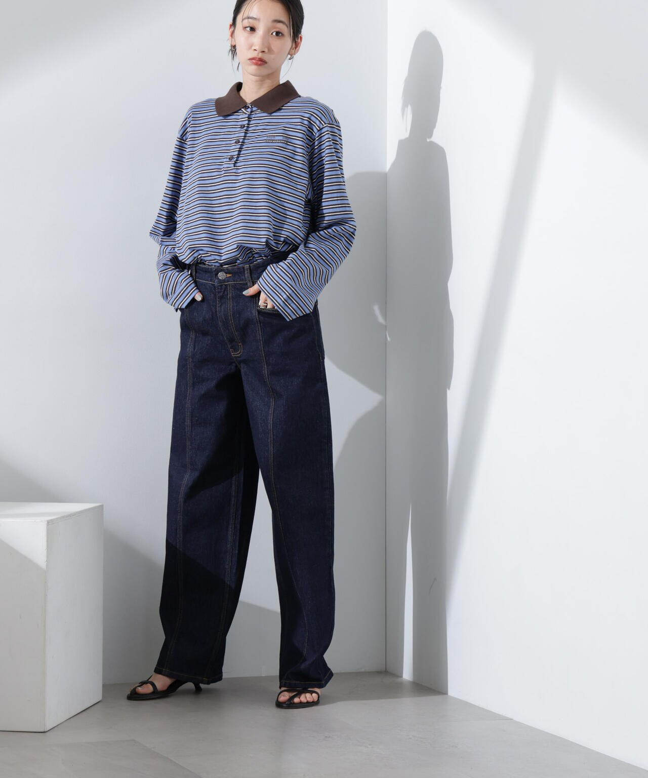 BAUM UND PFERDGARTEN/JEANNI Java Polo Stripe 6715123088