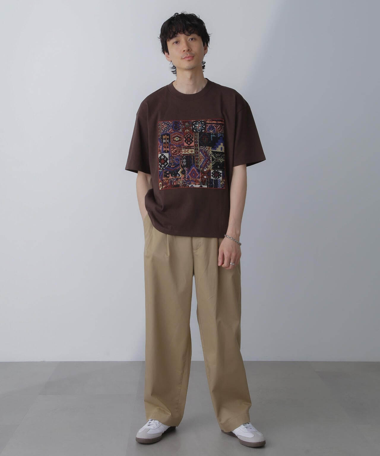 フレームアートワイドTシャツ 半袖 6724124228