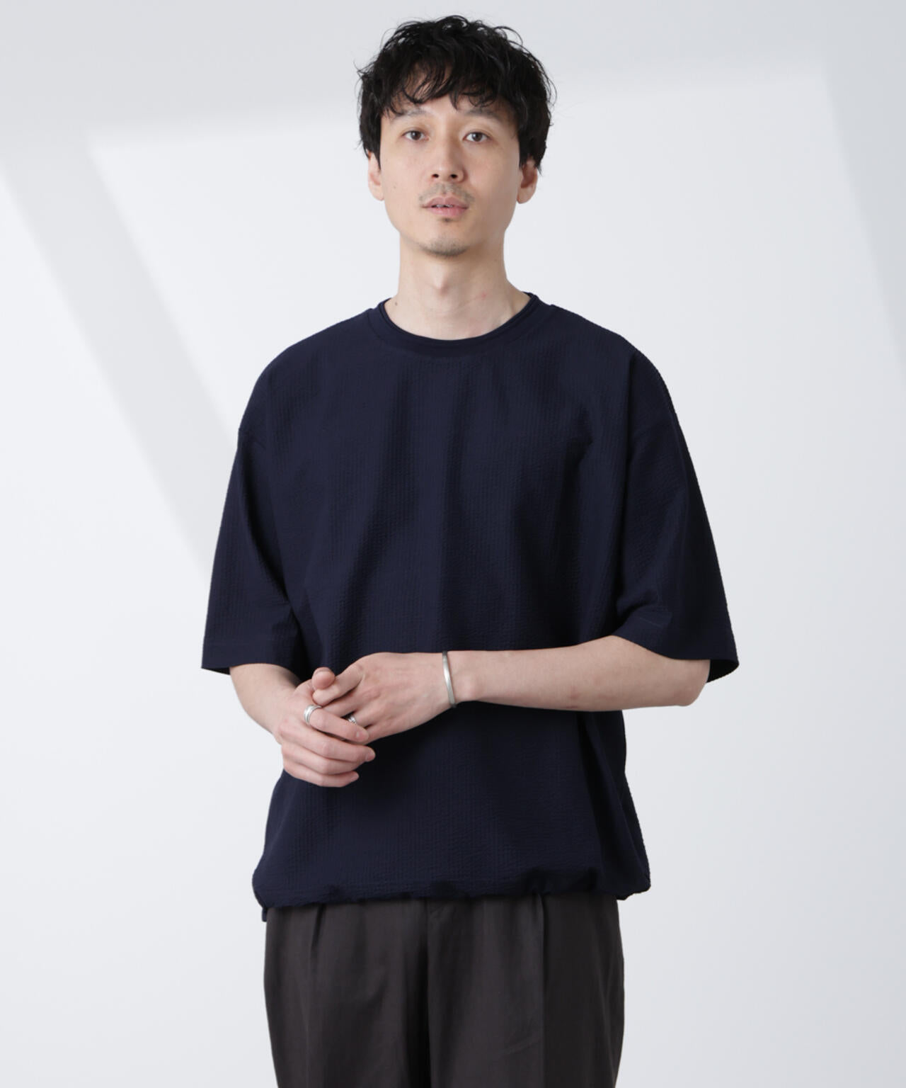 シルケットサッカーワイドTシャツ 半袖 6725124210