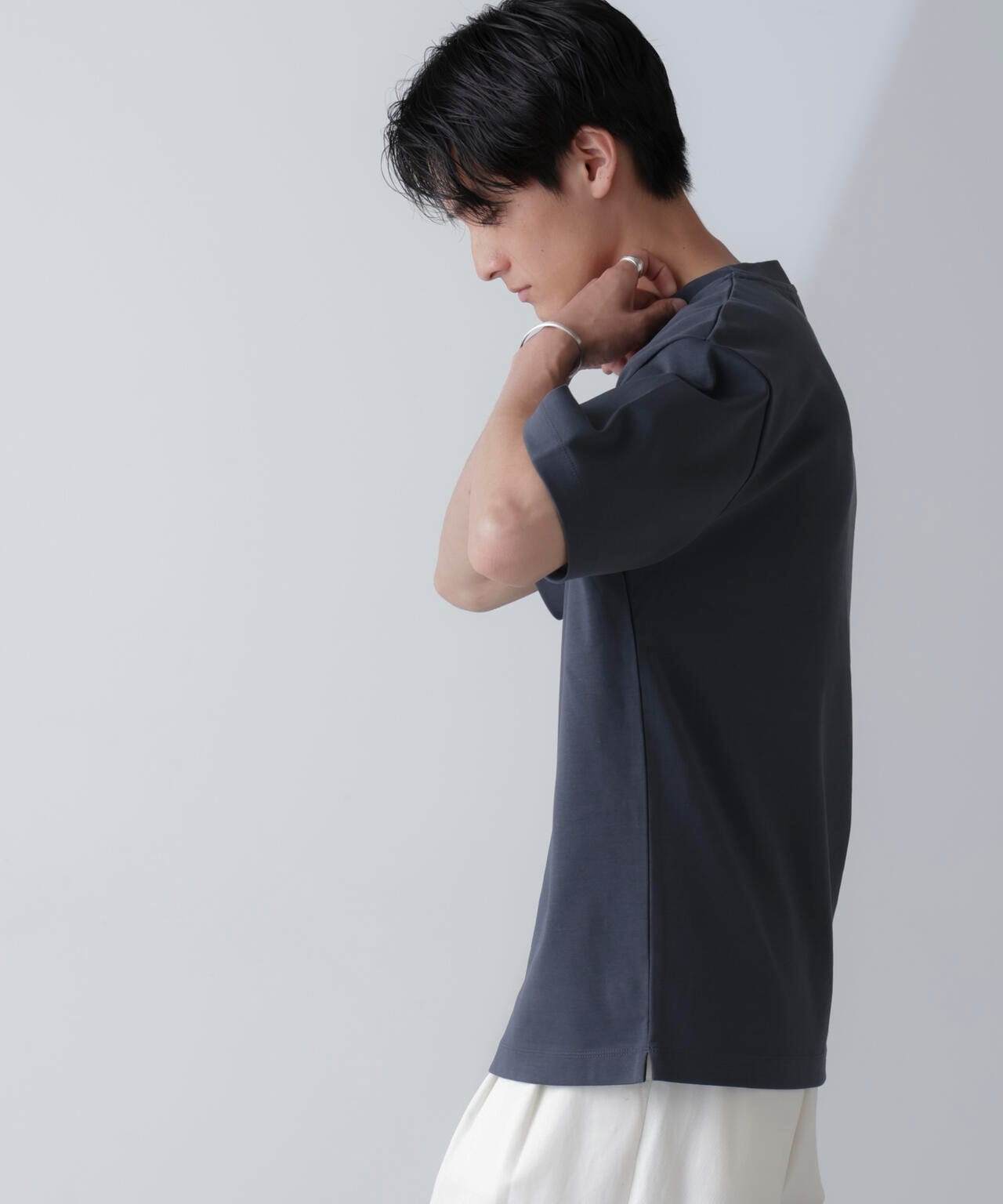 ダブルスムースクルーネックBIGTシャツ 半袖 6724124233