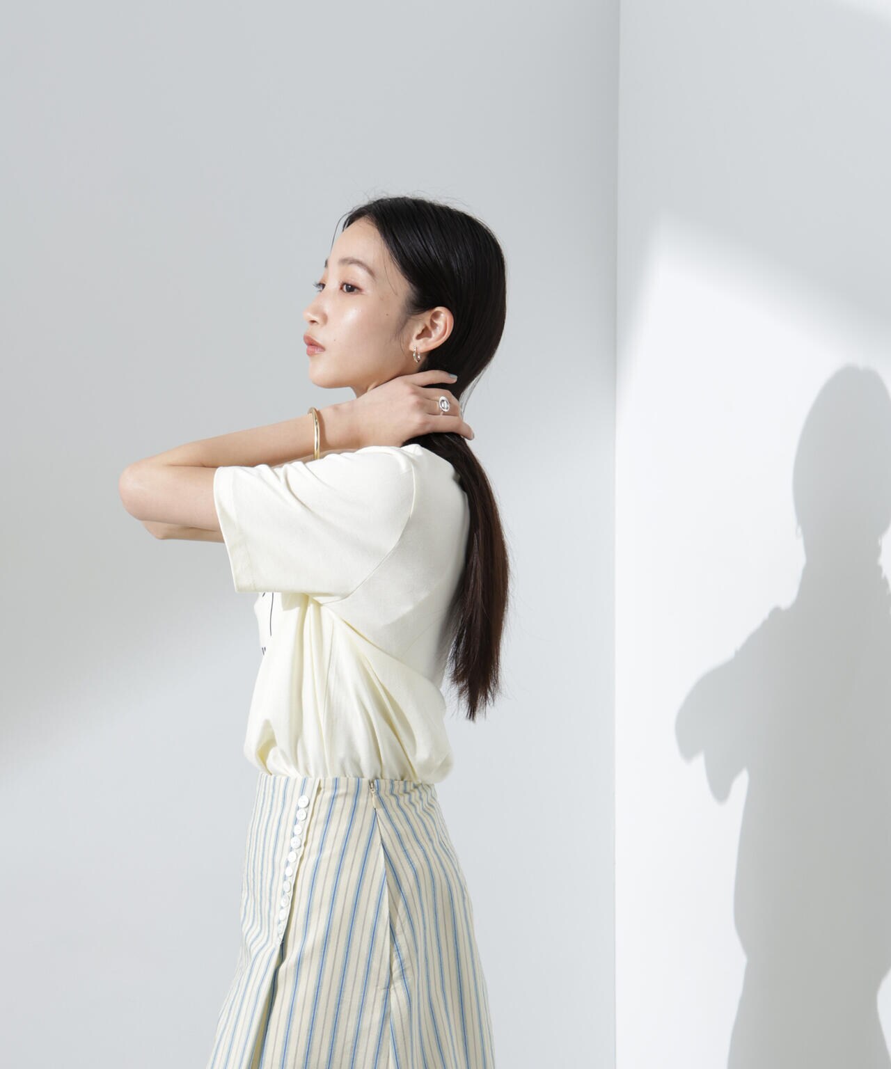 BAUM UND PFERDGARTEN/Organic Cotton Jersey ロゴTシャツ 6715124002