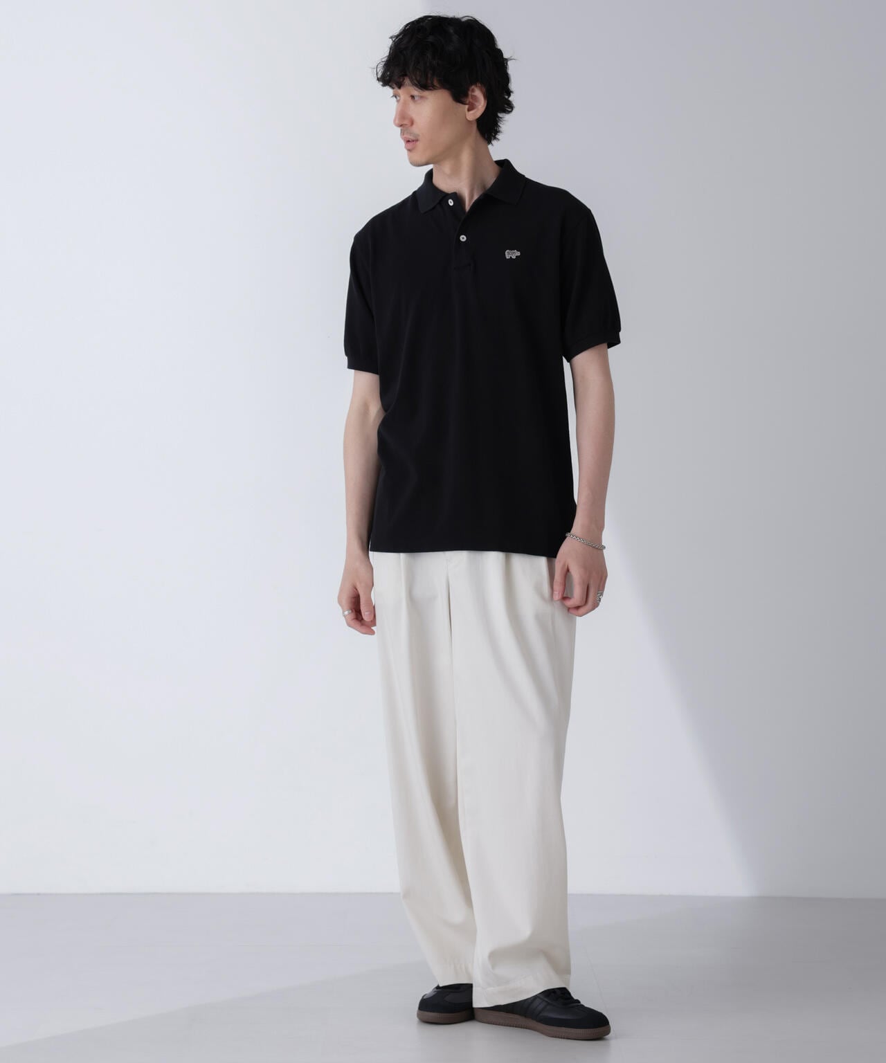 SCYE/Cotton Pique Henley Neck Shirt 6704124017