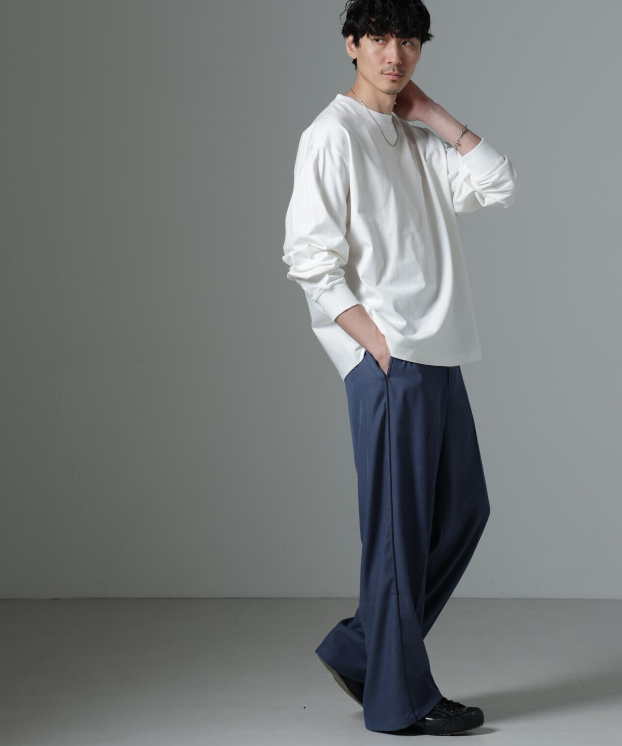ビッグシルエットワンポイントTシャツ 長袖 6725123204