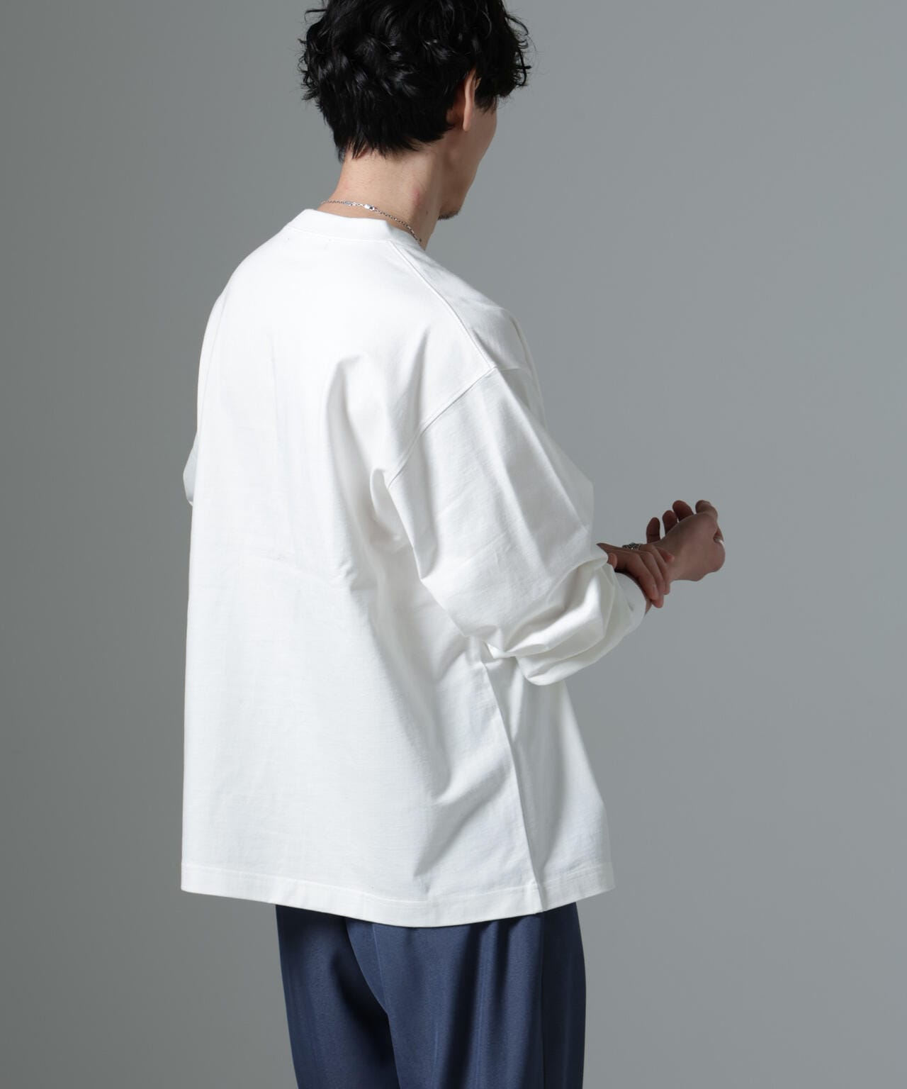 ビッグシルエットワンポイントTシャツ 長袖 6725123204