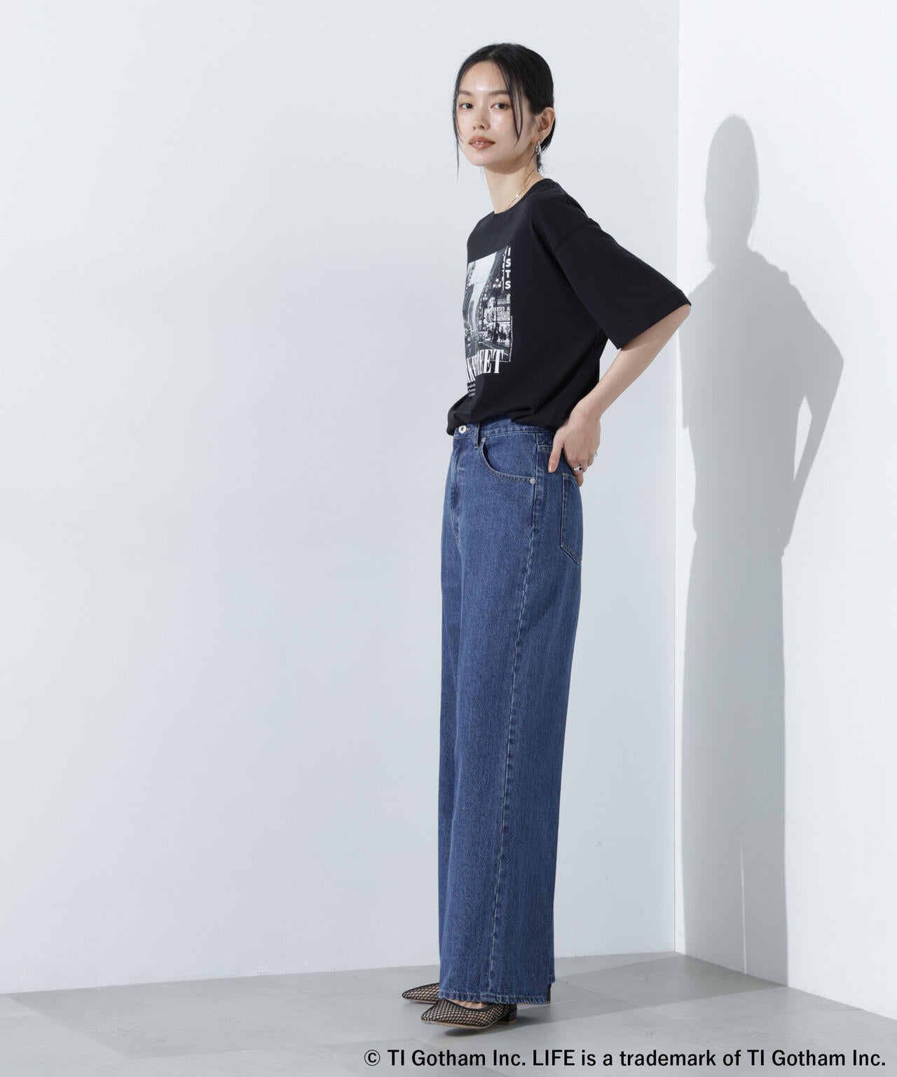 GOOD ROCK SPEED/LIFE PICTURE COLLECTION フォトプリントTシャツ ブラック 6715124024