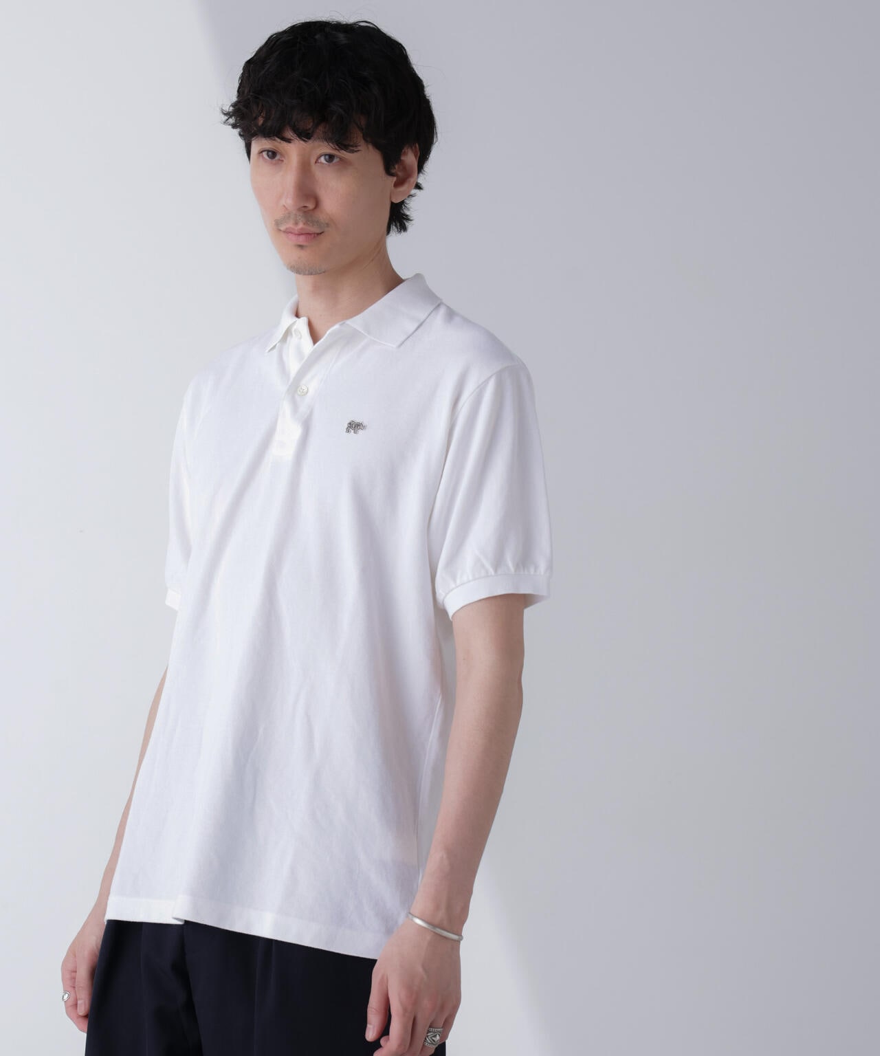 SCYE/Cotton Pique Henley Neck Shirt 6704124017