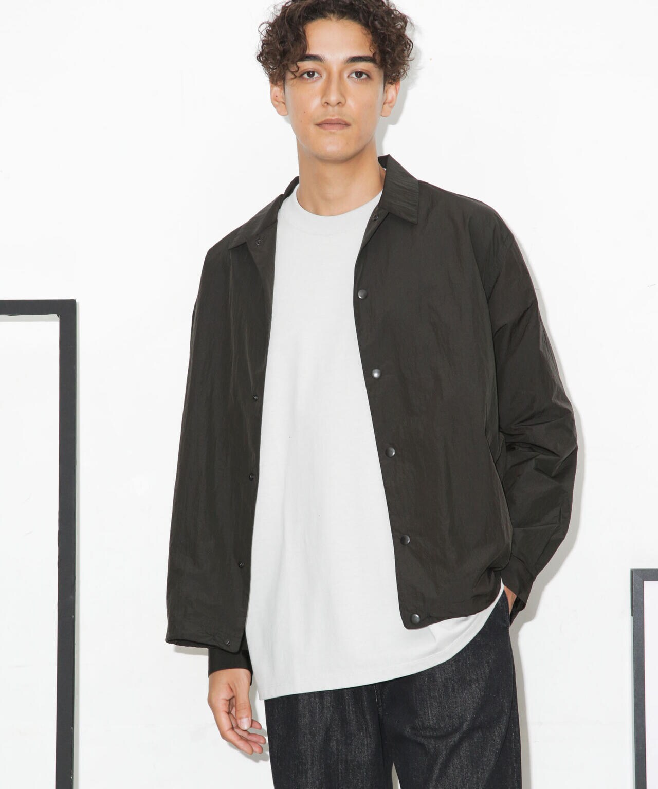 ナイロンヘムシャーリングシャツブルゾン 6683220221