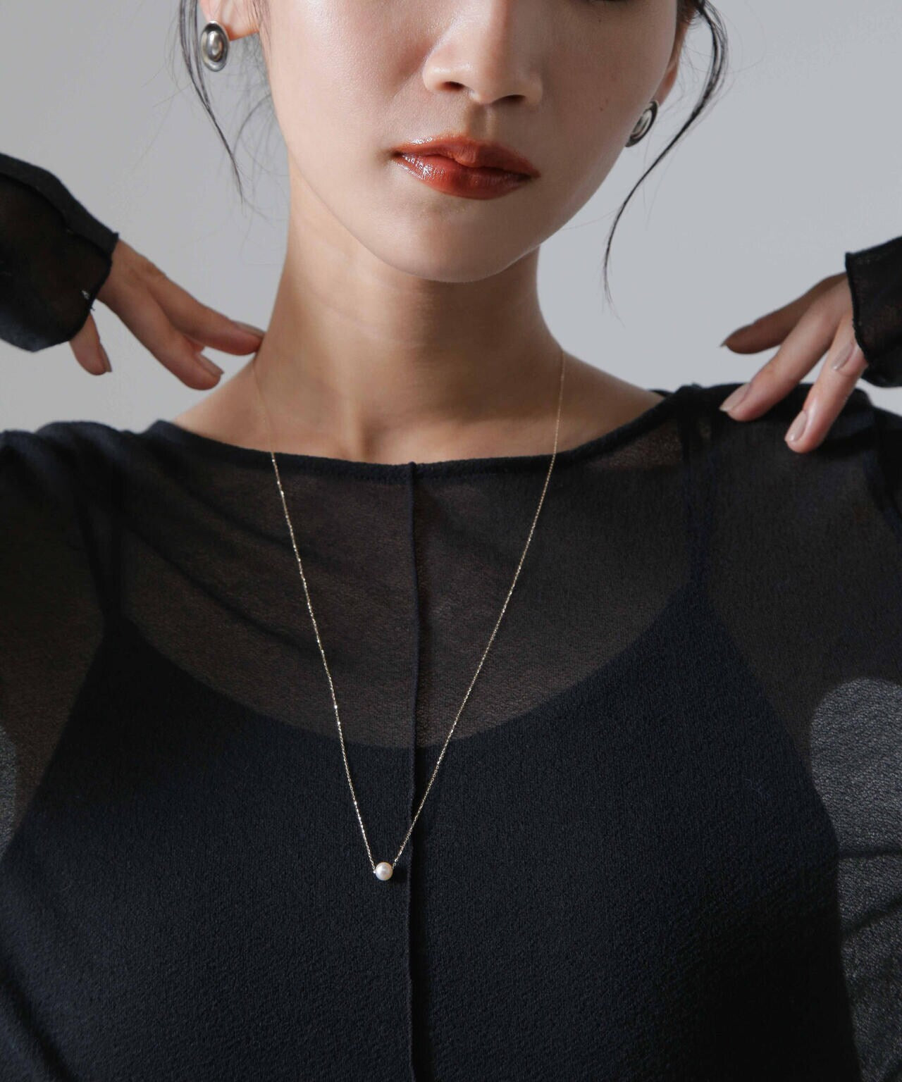 les bonbon/adjustable pearl necklace 6714246029