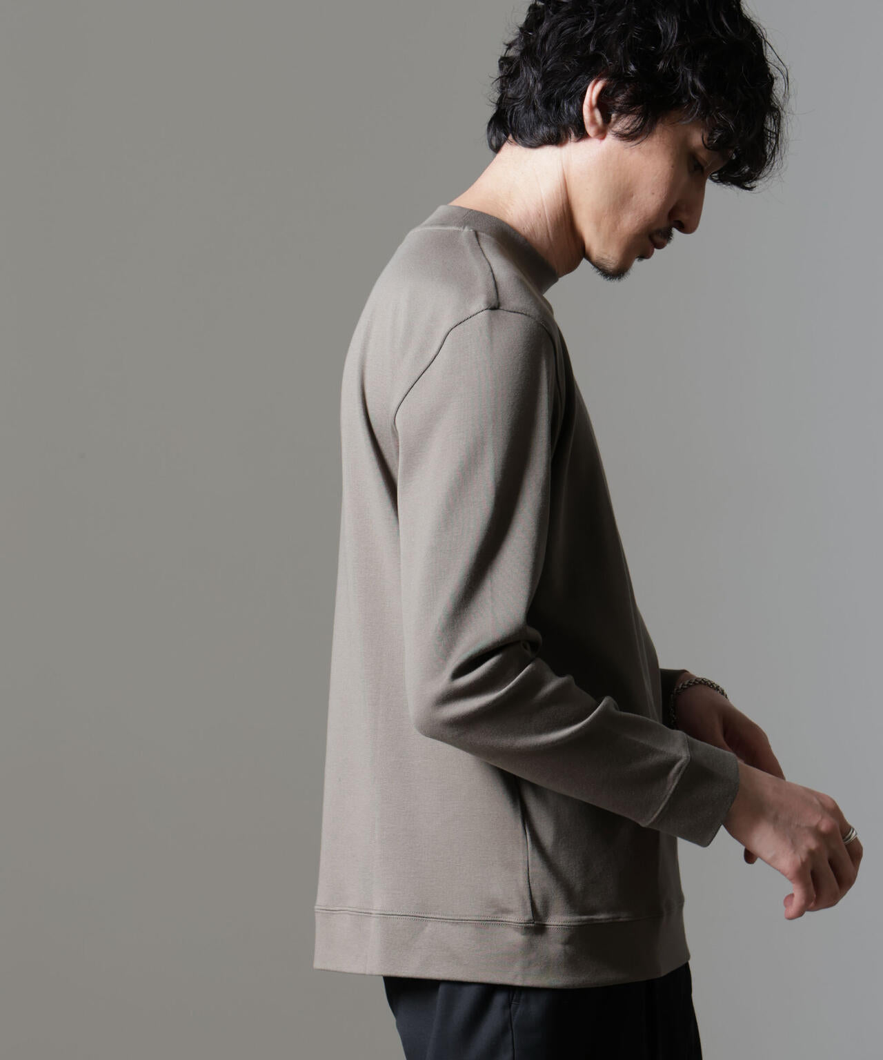 「FORMAL JERSEY」モックネックカットソー長袖 6684223216