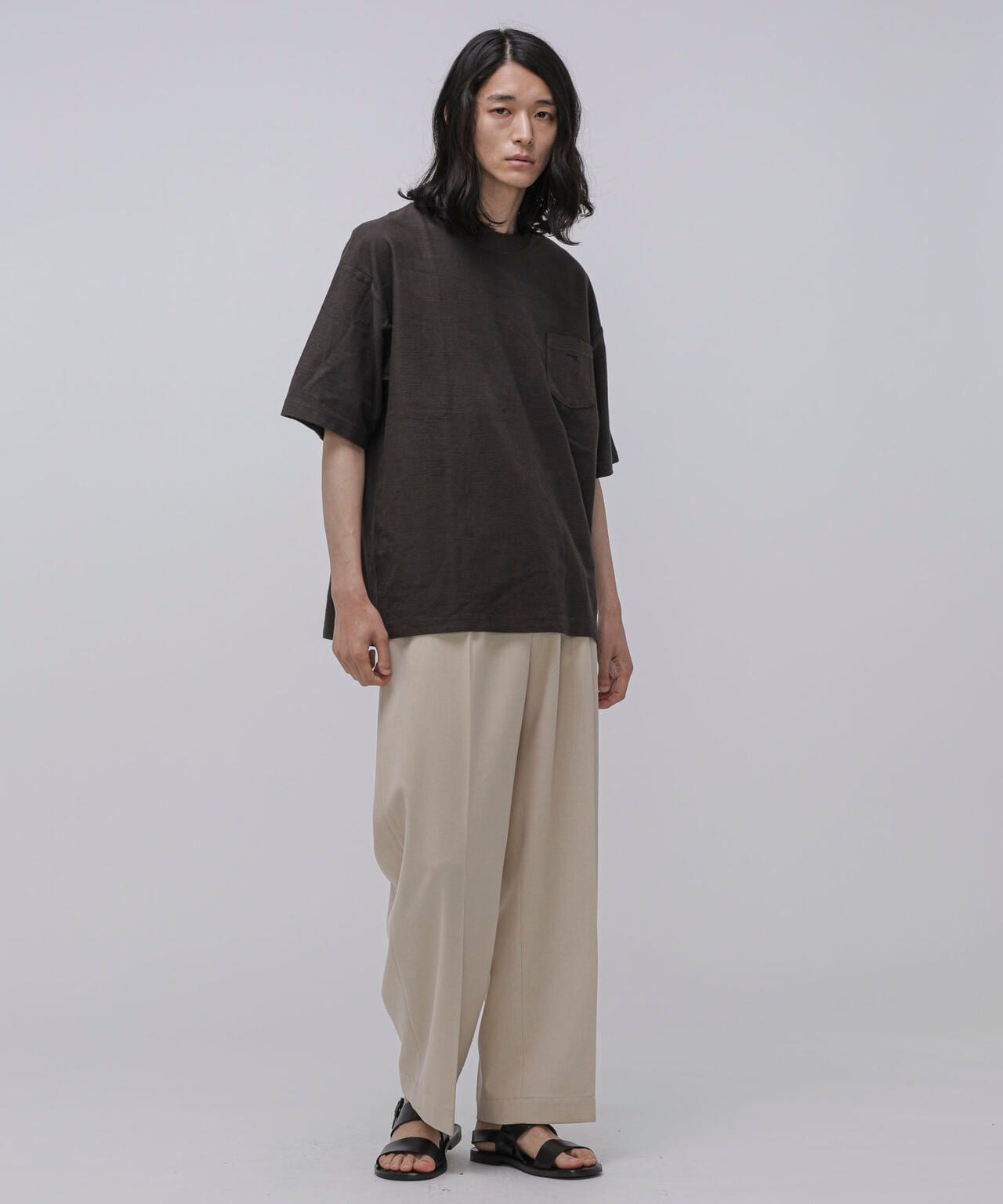 LB.04/タックボーダーポケットTシャツ 6723124264