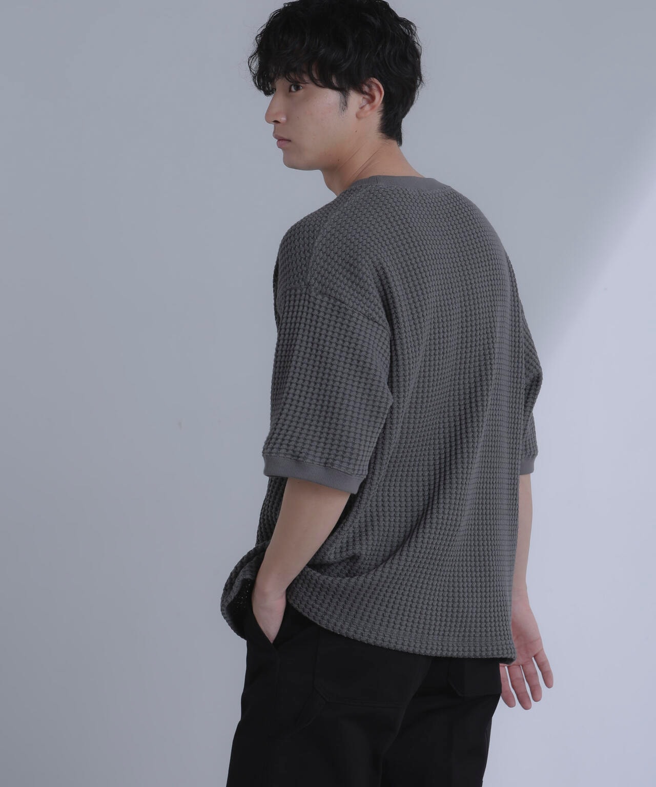 オニワッフルビッグTシャツ 五分袖 6724124212