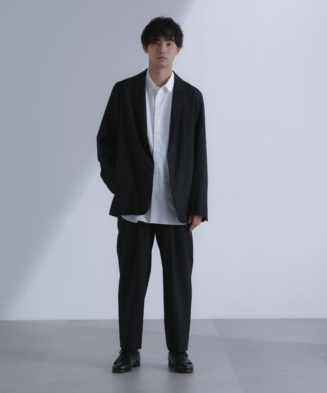 ATON/WOOL TROPICAL TAILORED JACKET 6704116021