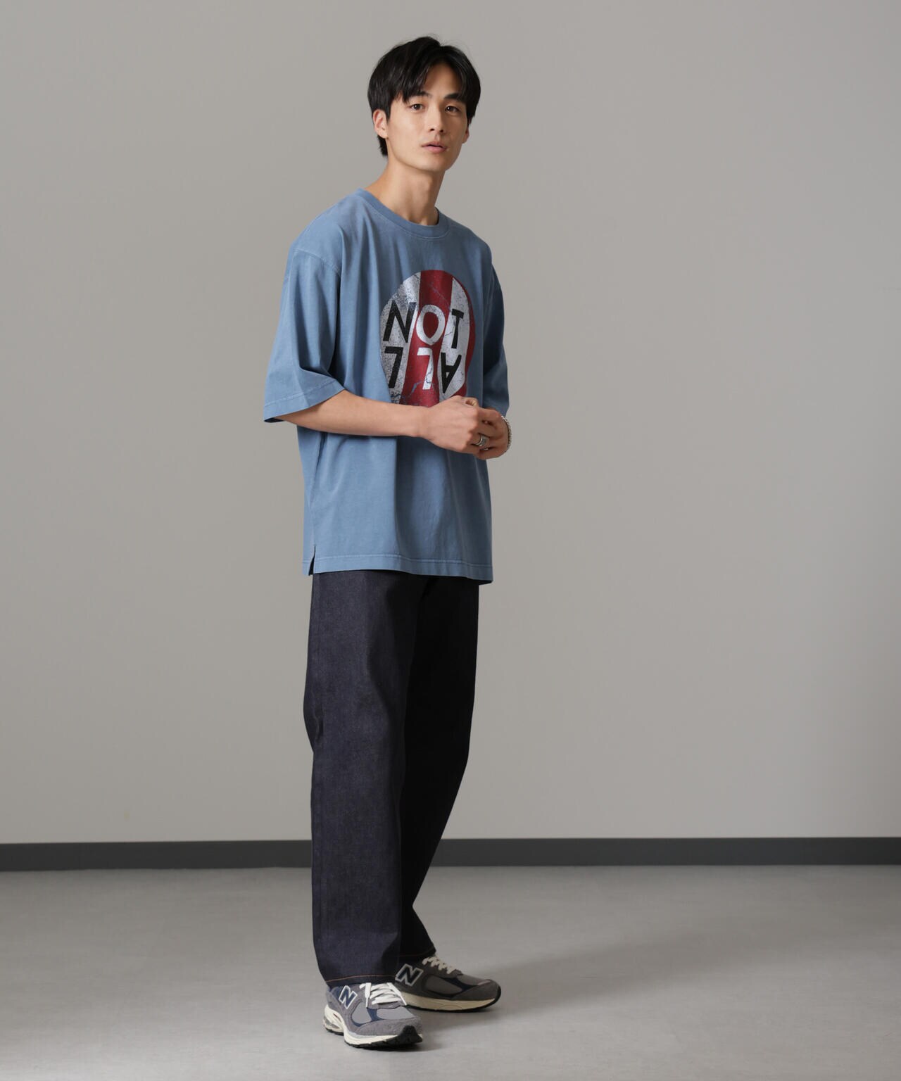 「NOT ALL」オーバーダイTシャツ 半袖 6724224227