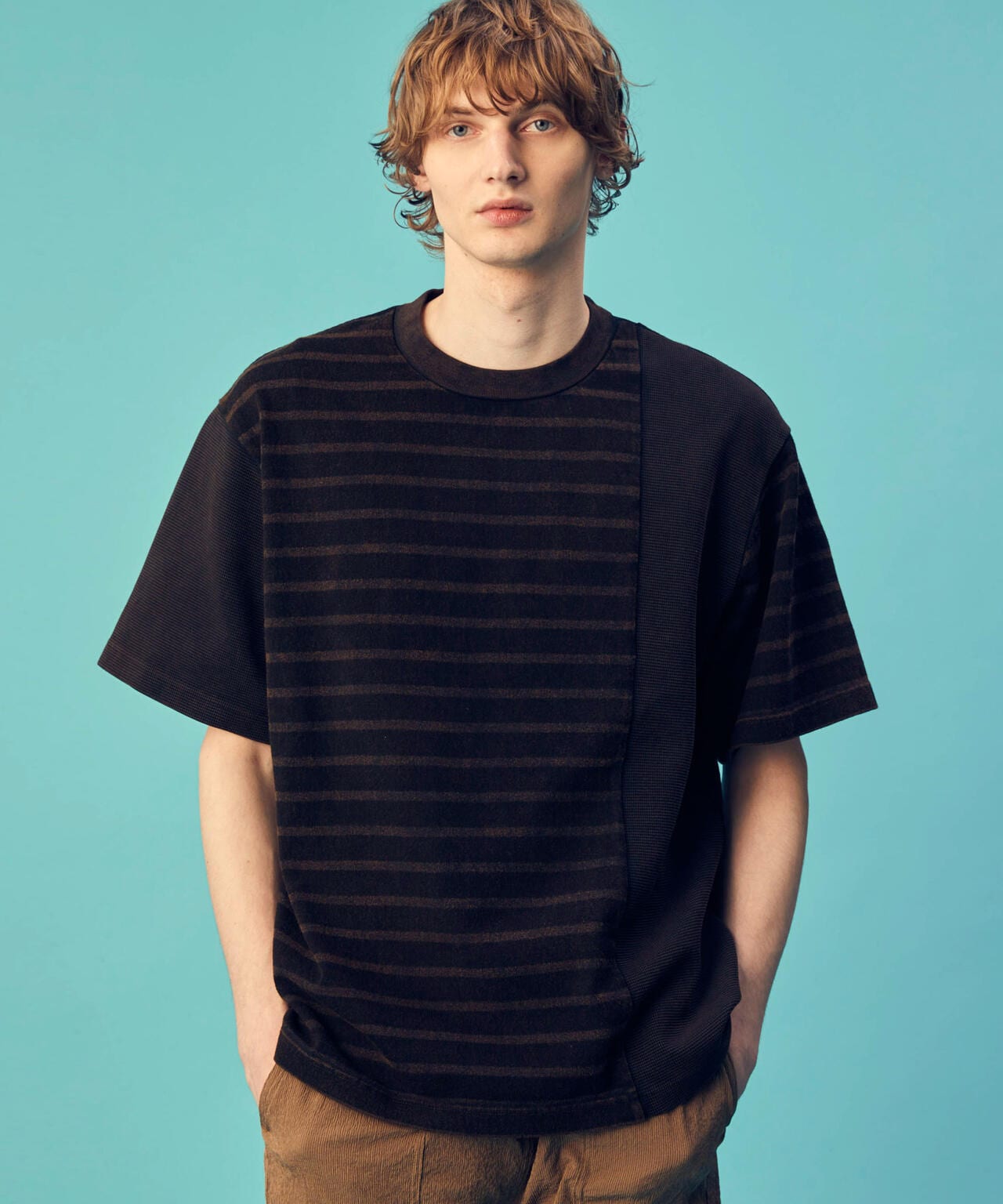 「GriffinHartland」別注製品染めボーダーTシャツ 6684124230
