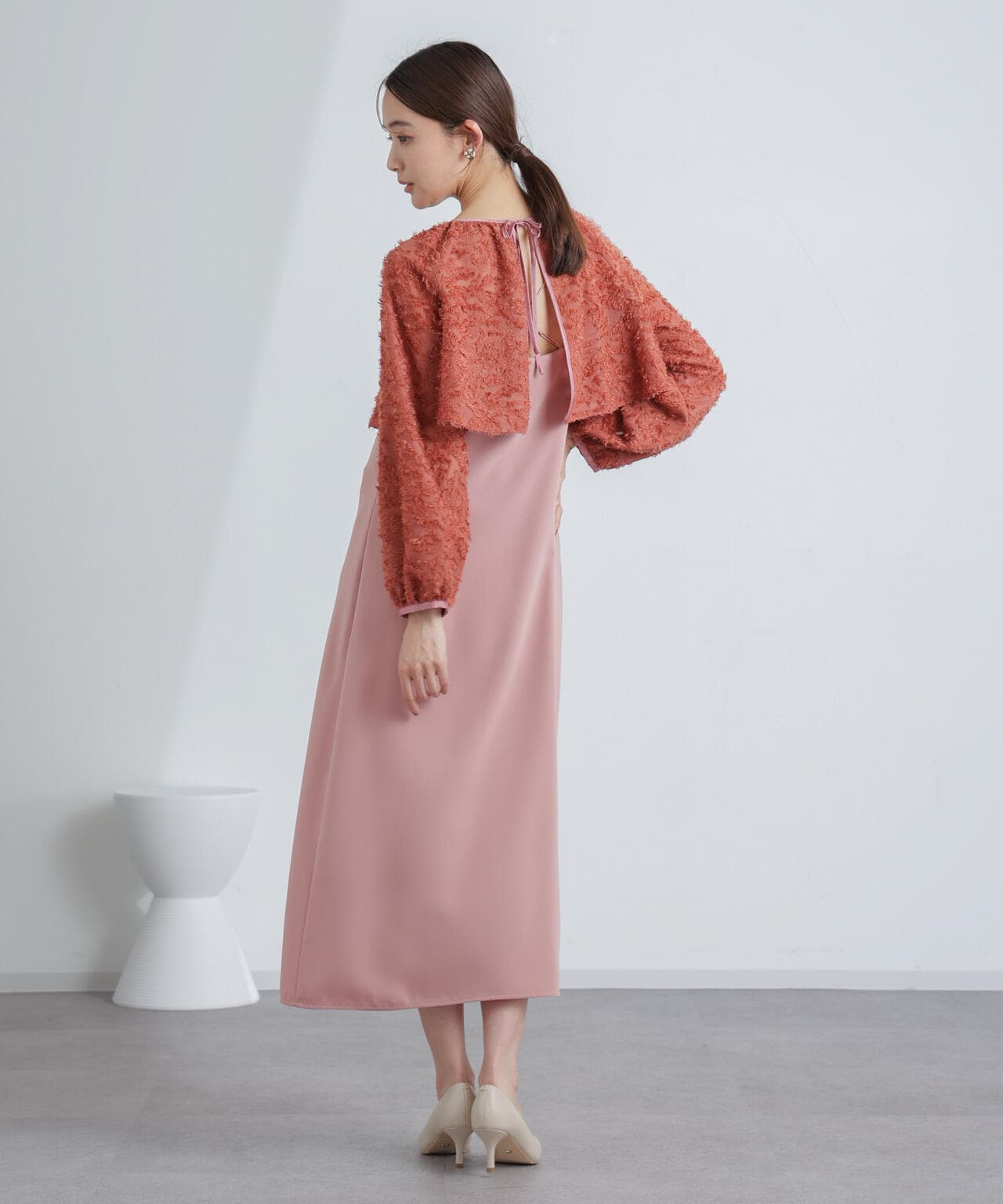 前後2WAYボレロ付きキャミワンピース 6694119309