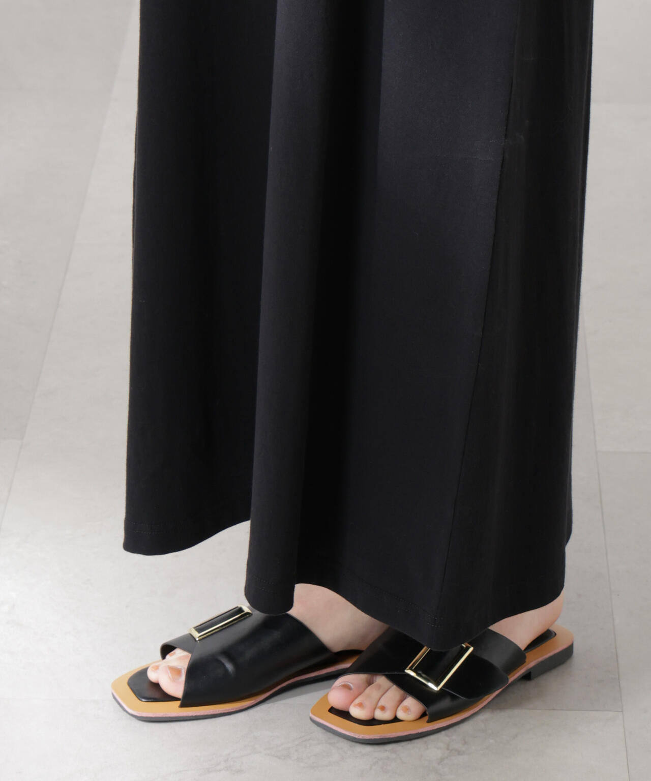 カップ付きアシメタンクレイヤードワンピース 6695119327
