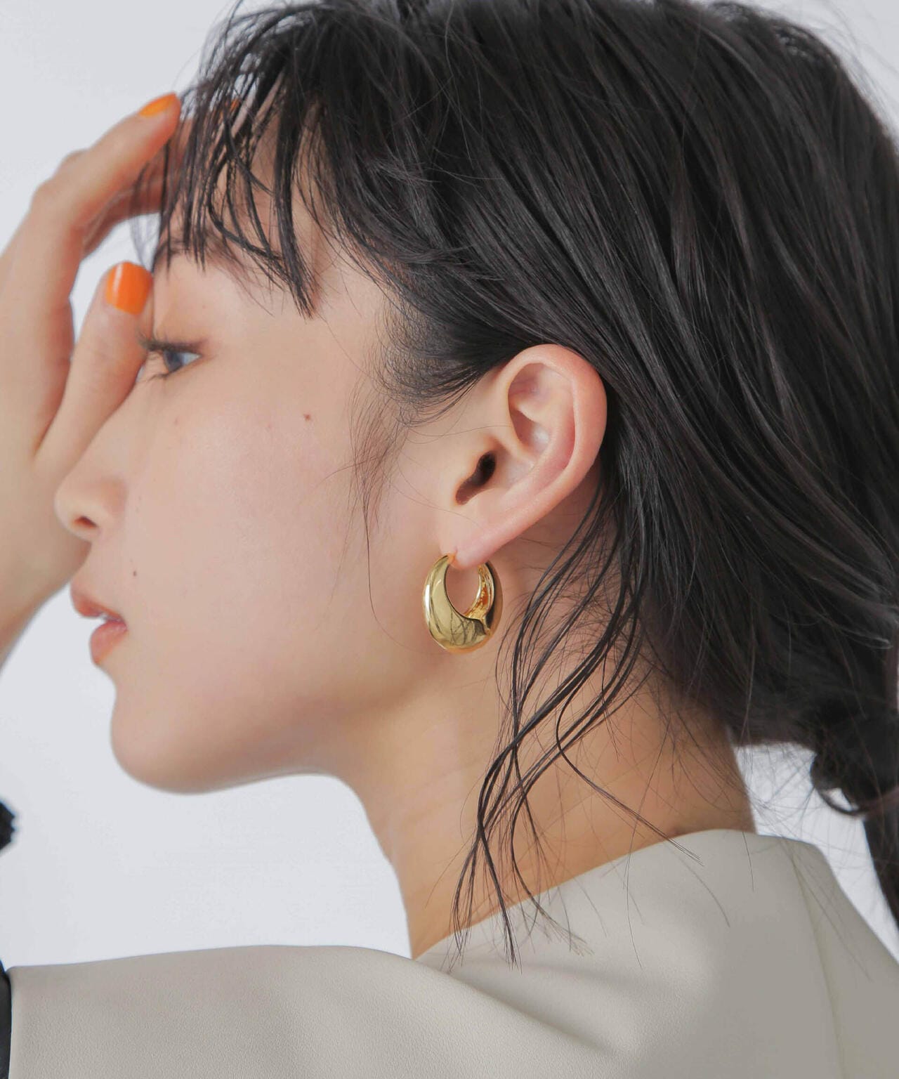 ムーンフープピアス 6694145300