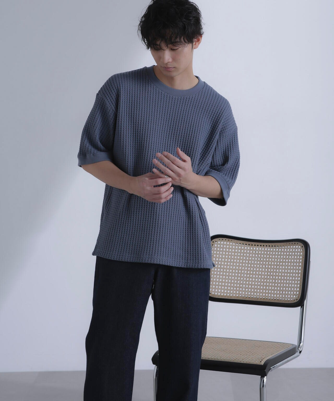 オニワッフルビッグTシャツ 五分袖 6724124212