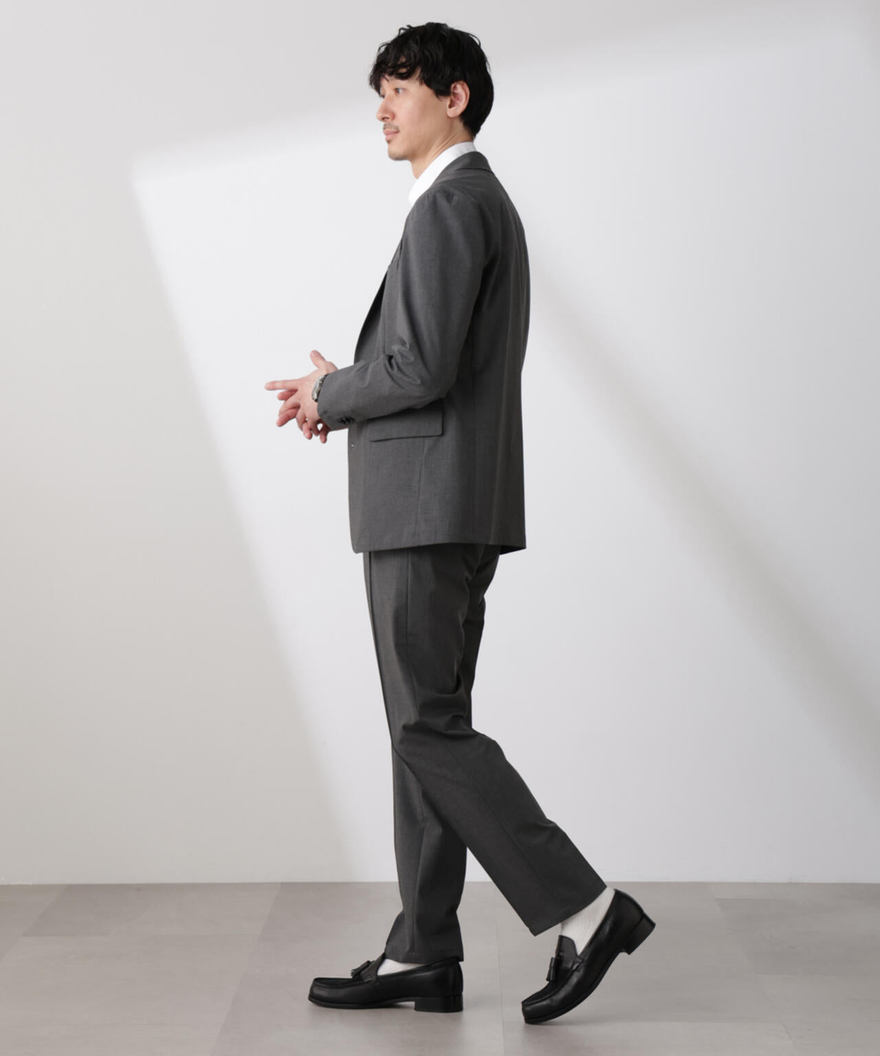 「N TROUSERS BASIC」トロピカルストレッチパンツ(セットアップ可) 6685129202