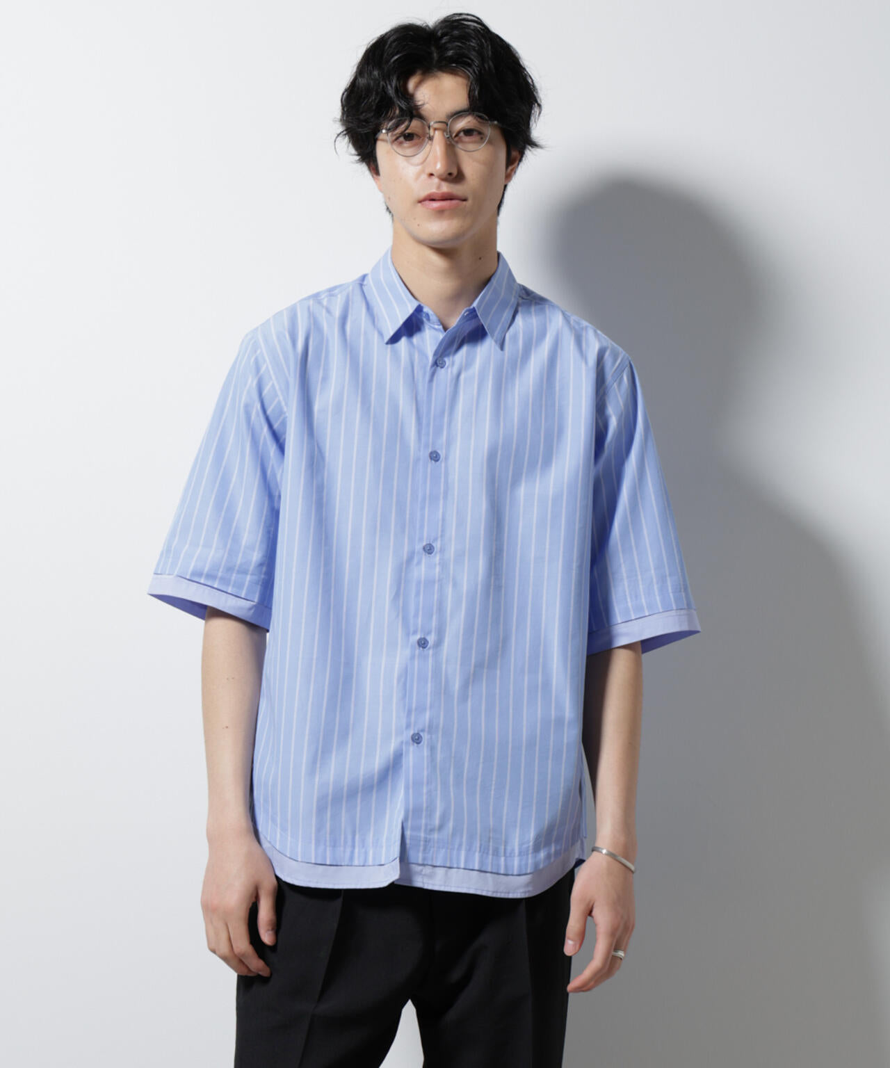 WEB限定/クレイジーストライプシャツ 半袖 2 6725121231