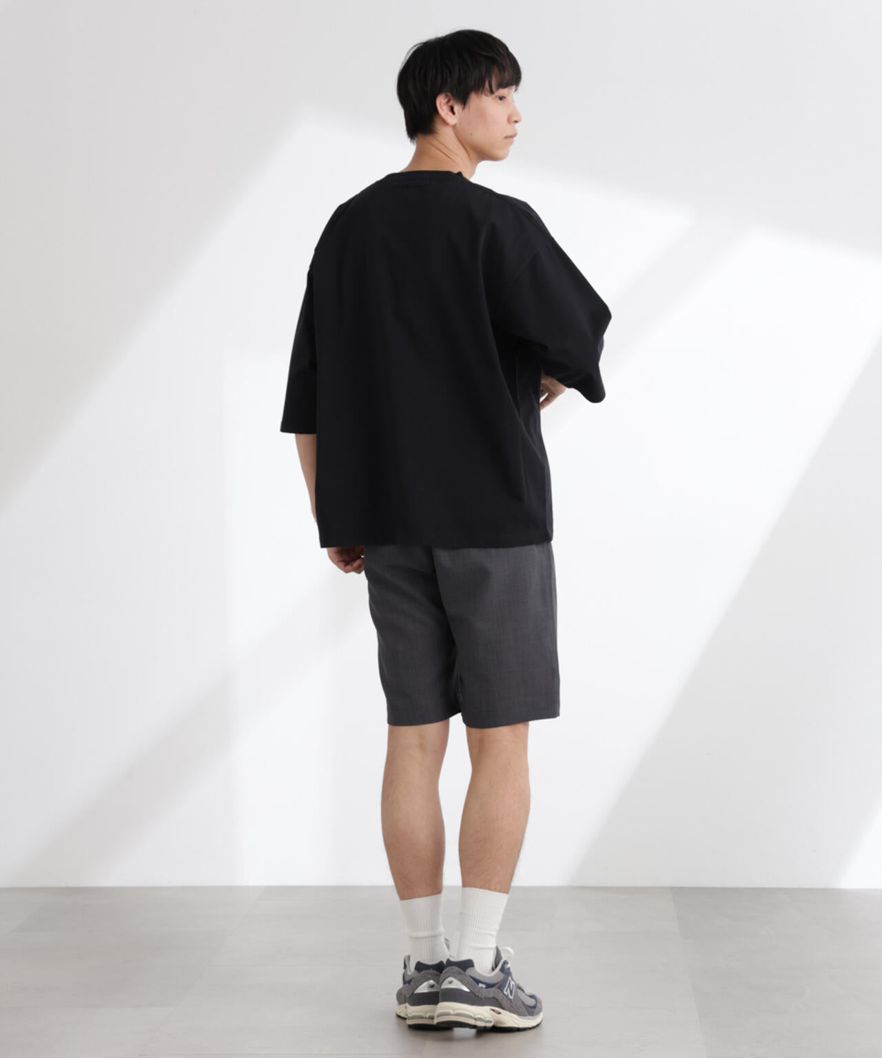 ルーズフィットワイドスリーブTシャツ 7分袖 6725124224