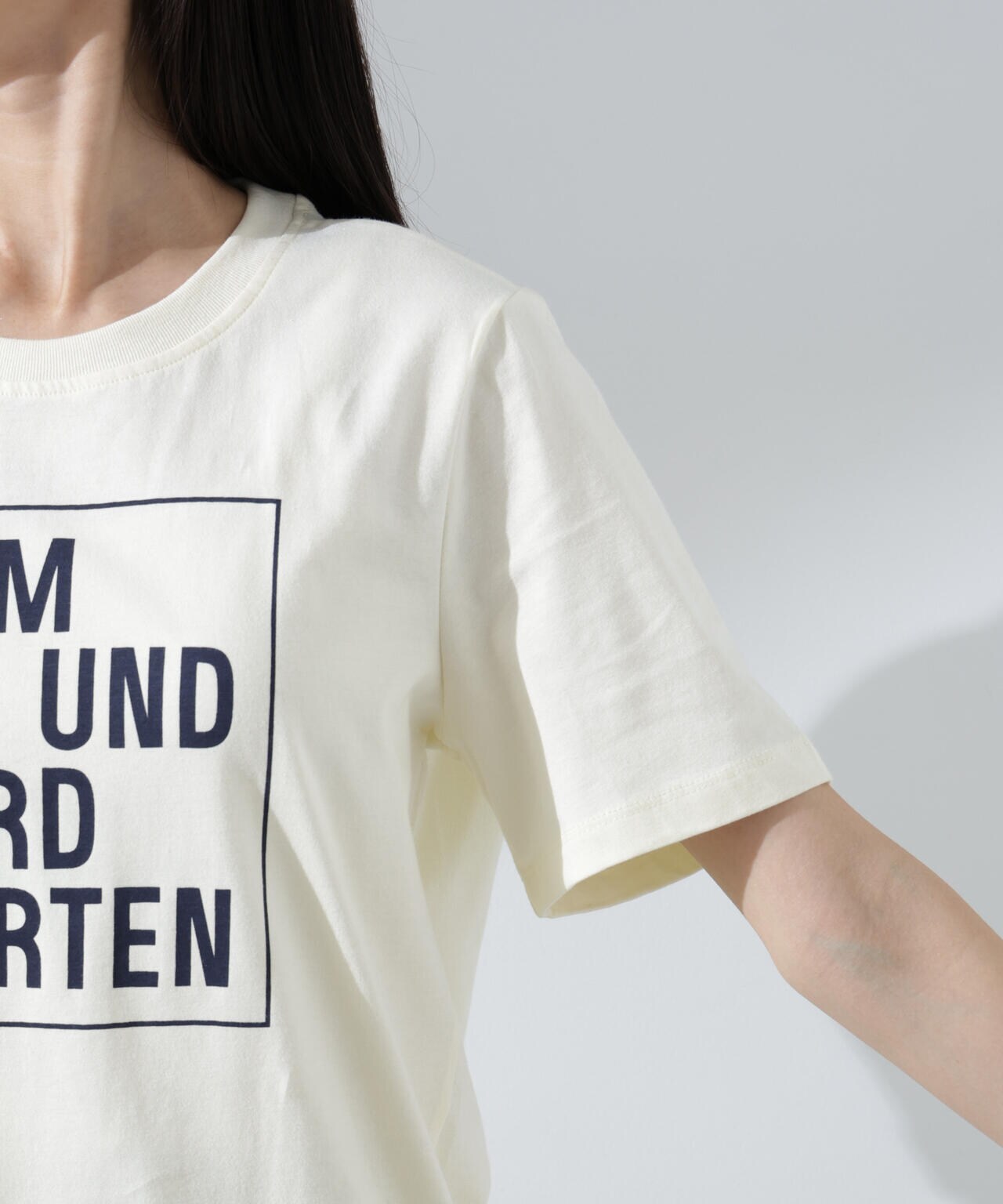 BAUM UND PFERDGARTEN/Organic Cotton Jersey ロゴTシャツ 6715124002