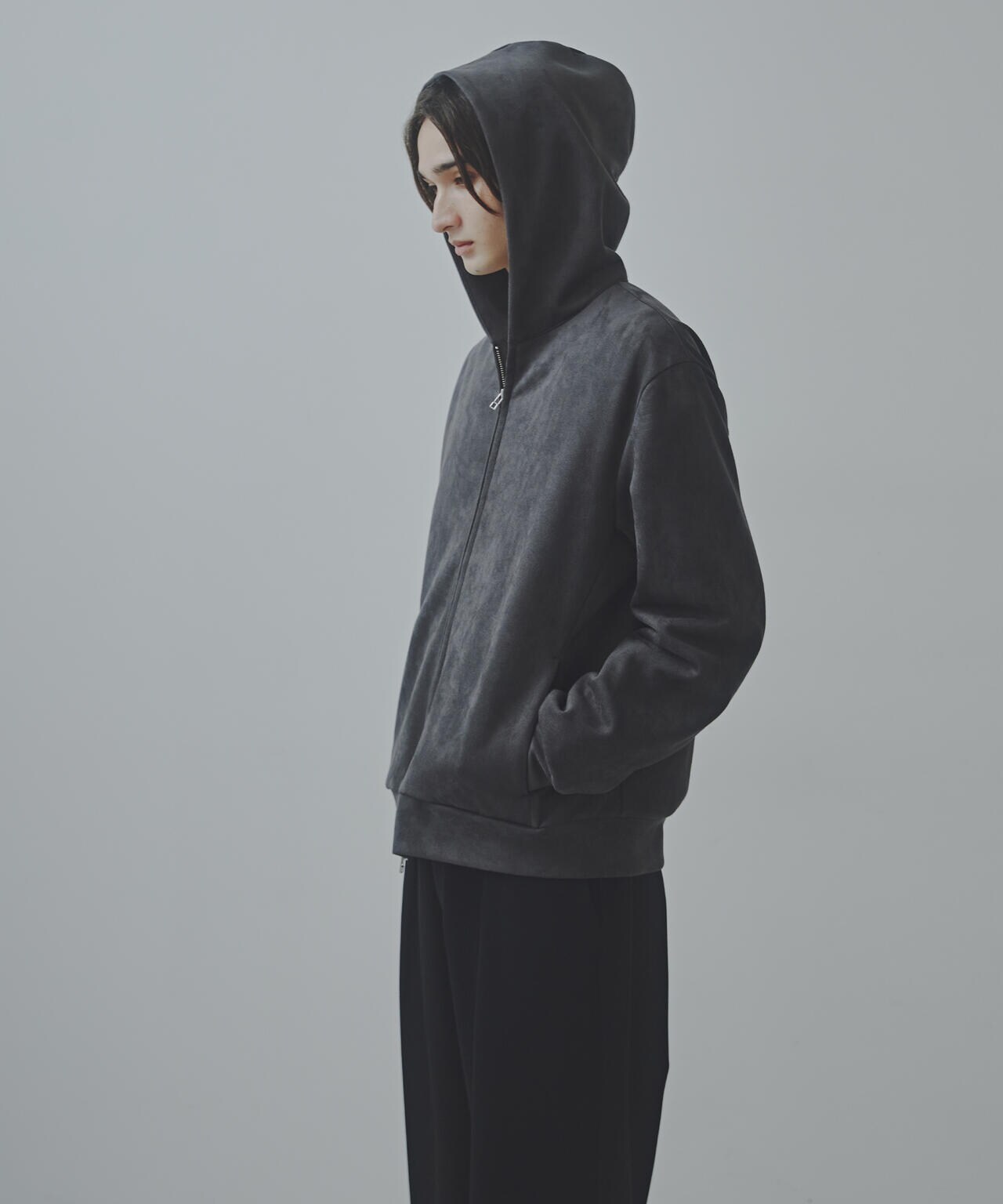 「Commonuse」フェイクスウェードパーカー 6684212220