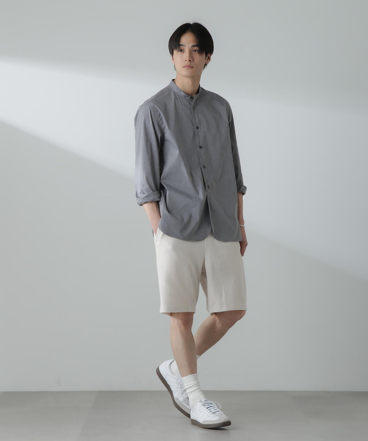 ヘリンボーン起毛ショートパンツ(セットアップ可) 6724128201