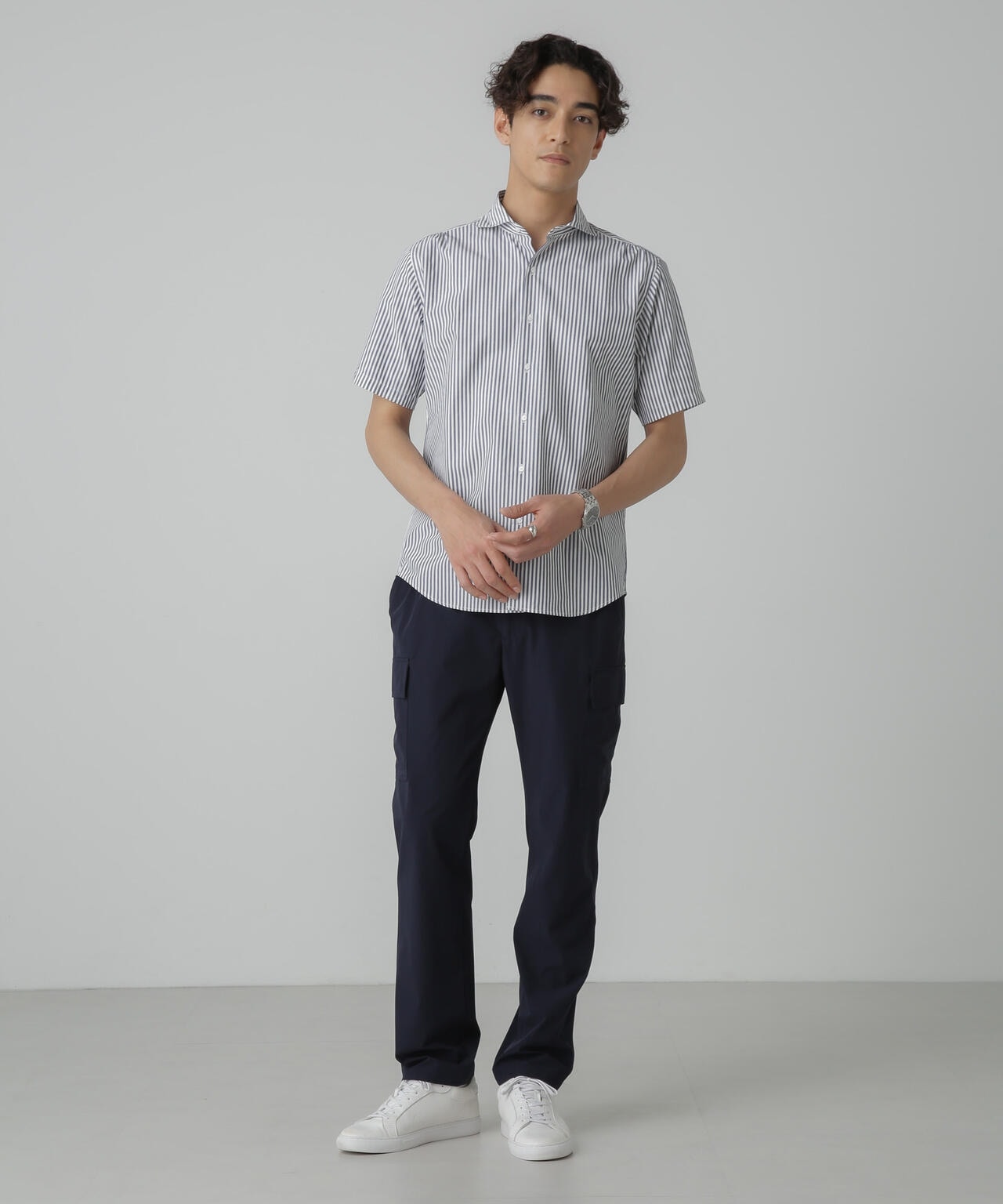 「N trousers」スリムストレッチ カーゴパンツ 6684127237