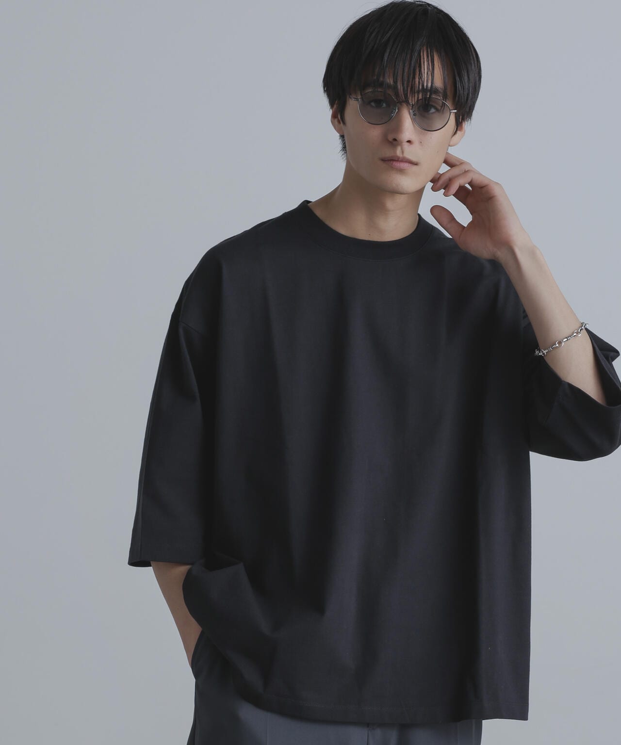 ルーズフィットワイドスリーブPO 7分袖 6724123216