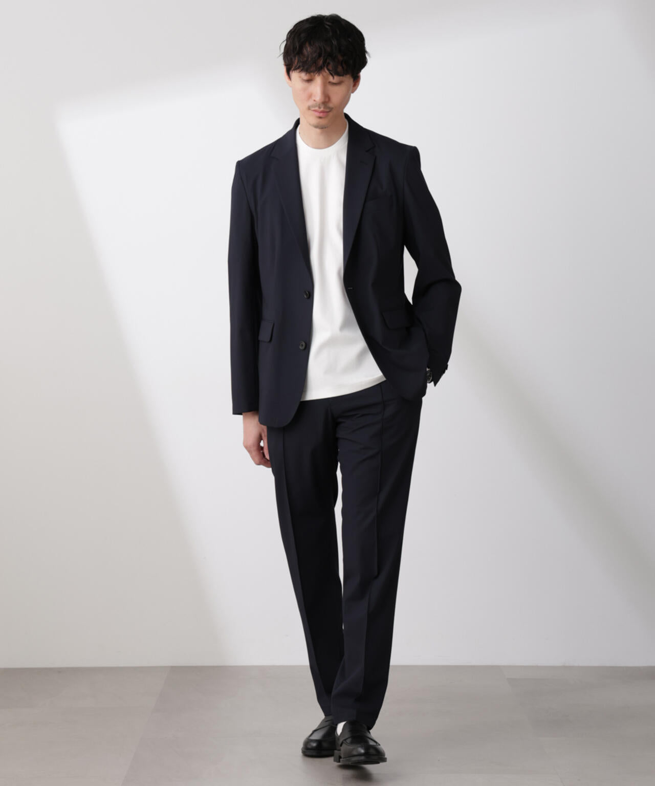 「N TROUSERS BASIC」トロピカルストレッチパンツ(セットアップ可) 6685129202