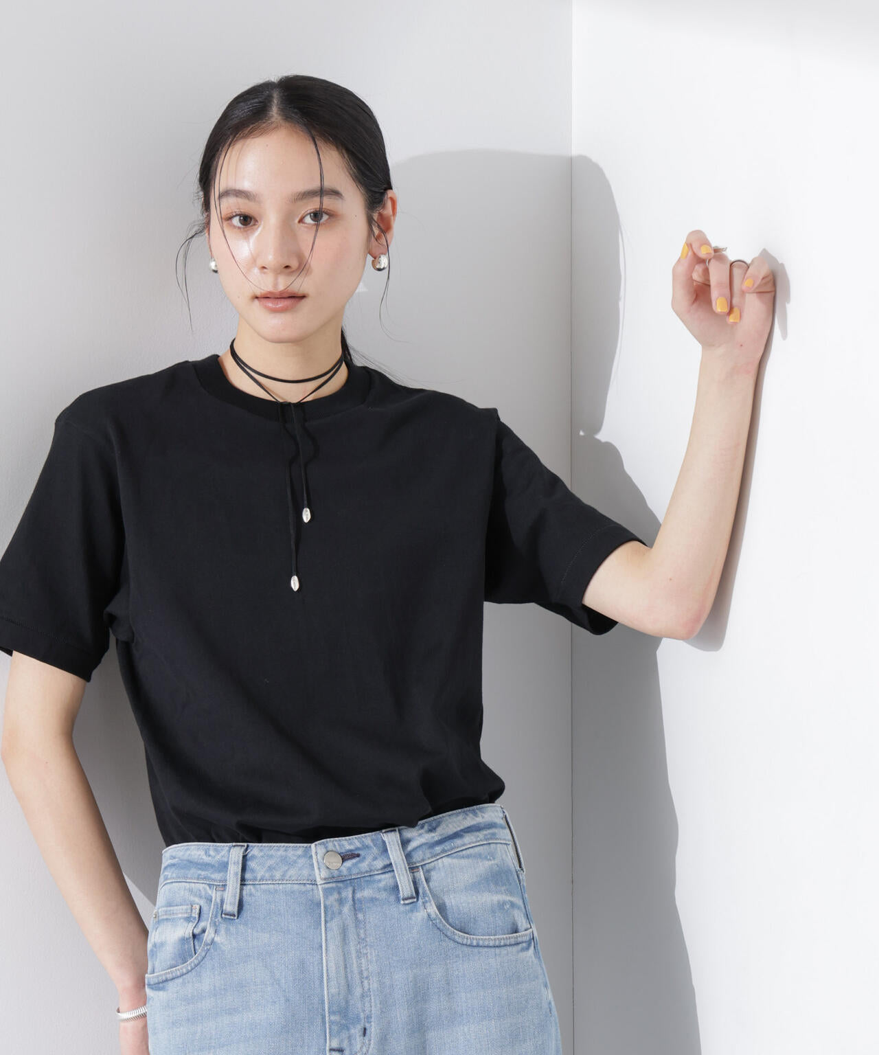 Hanes/1P T-SHIRTS KURO クルーネックTシャツ 6715124012