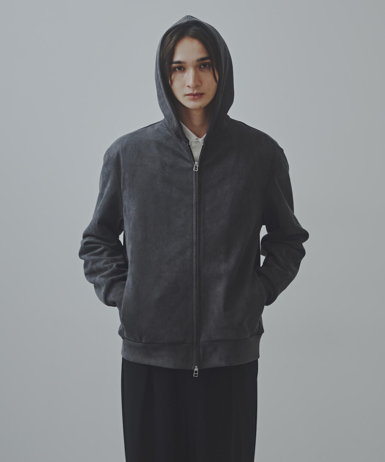 「Commonuse」フェイクスウェードパーカー 6684212220