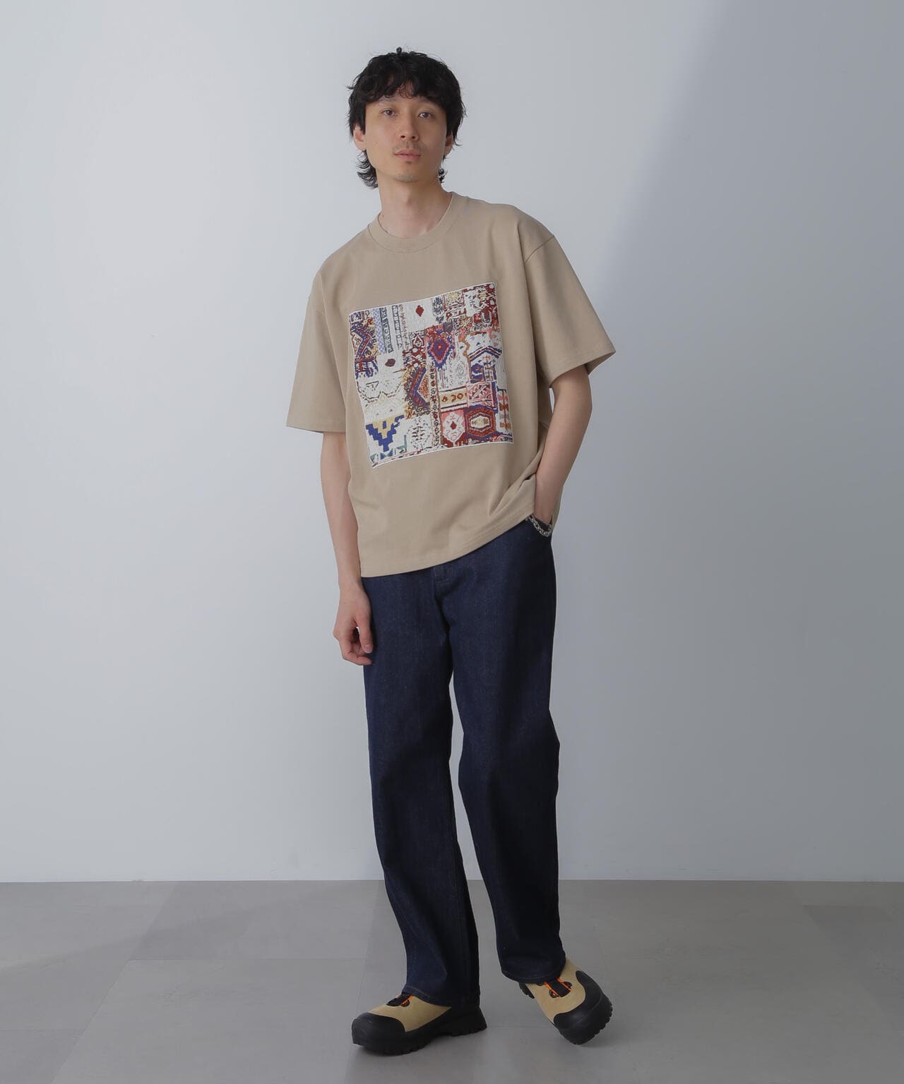 フレームアートワイドTシャツ 半袖 6724124228