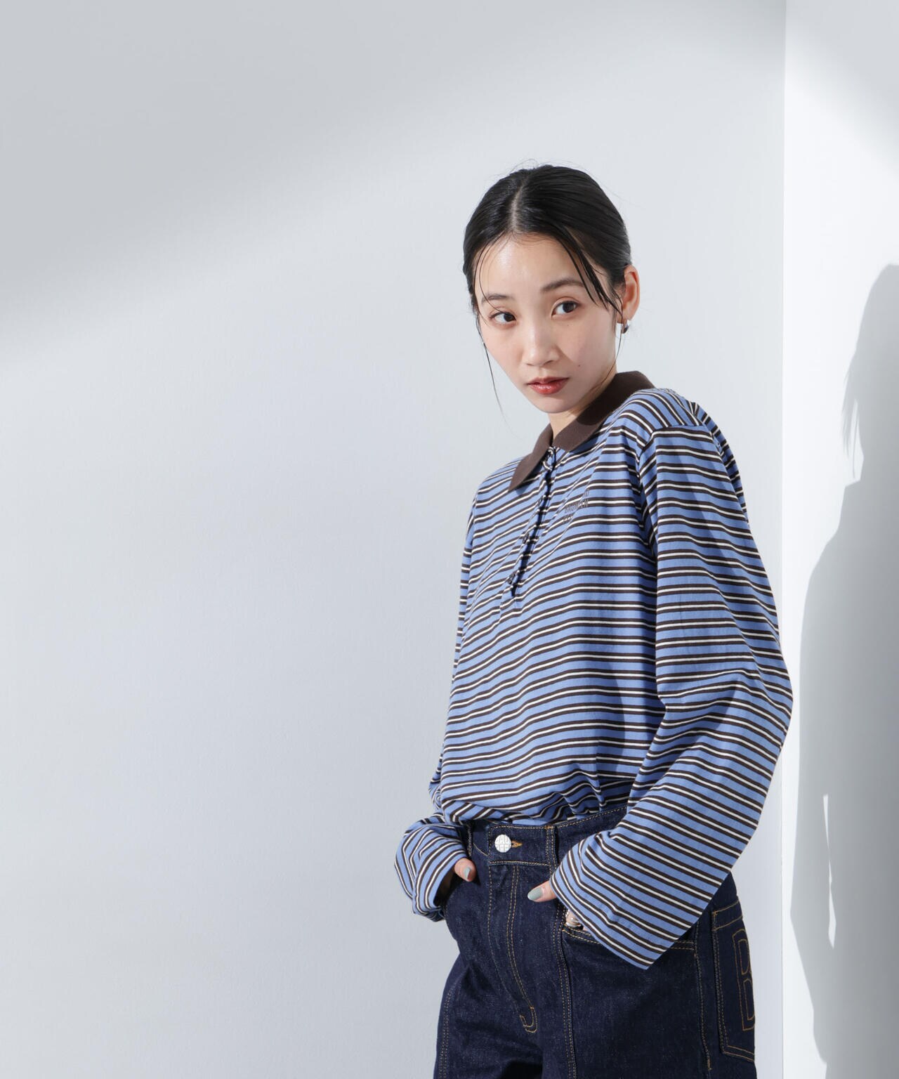 BAUM UND PFERDGARTEN/JEANNI Java Polo Stripe 6715123088