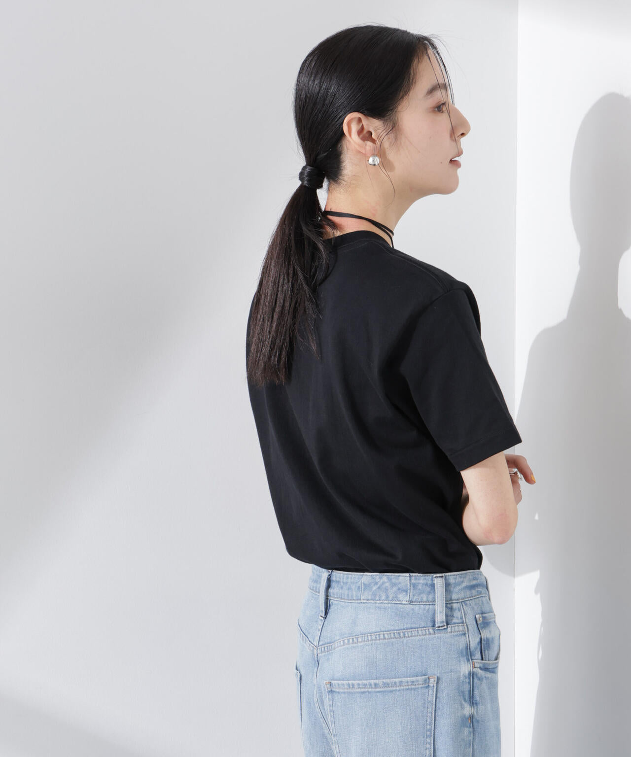 Hanes/1P T-SHIRTS KURO クルーネックTシャツ 6715124012