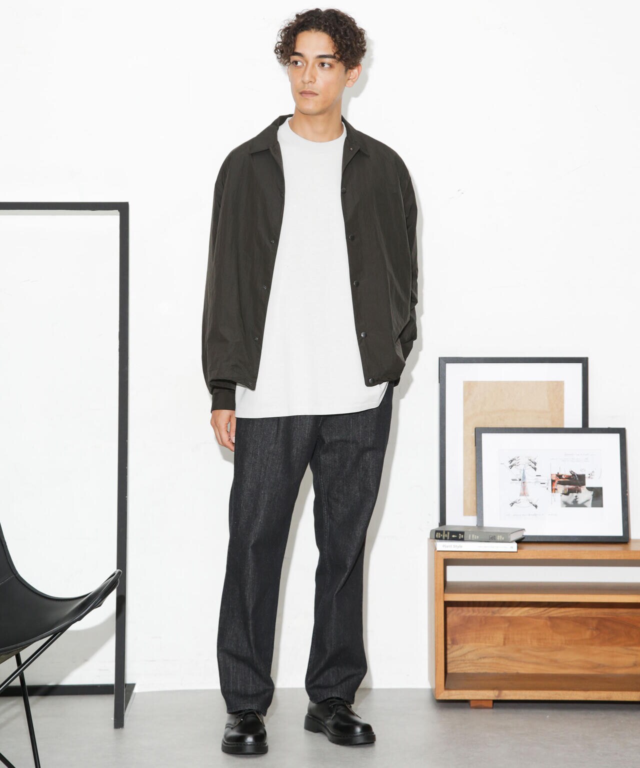 ナイロンヘムシャーリングシャツブルゾン 6683220221