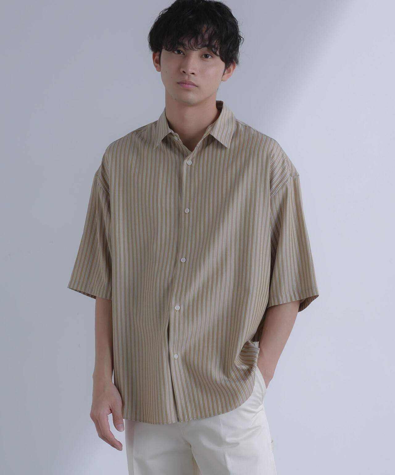 「大人のワイドシャツ」レギュラーカラー 半袖 6684121213