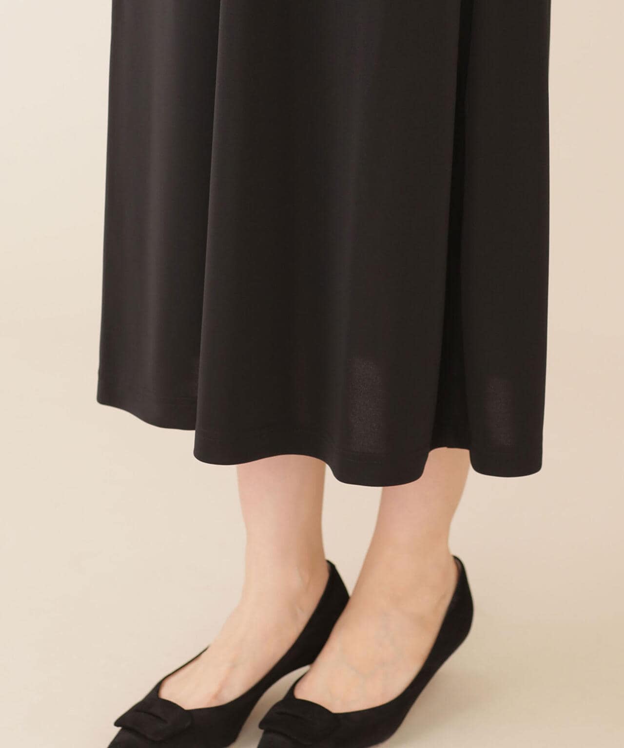 troisieme chaco/パワーショルダー ジャージーワンピース 長袖 6711219002