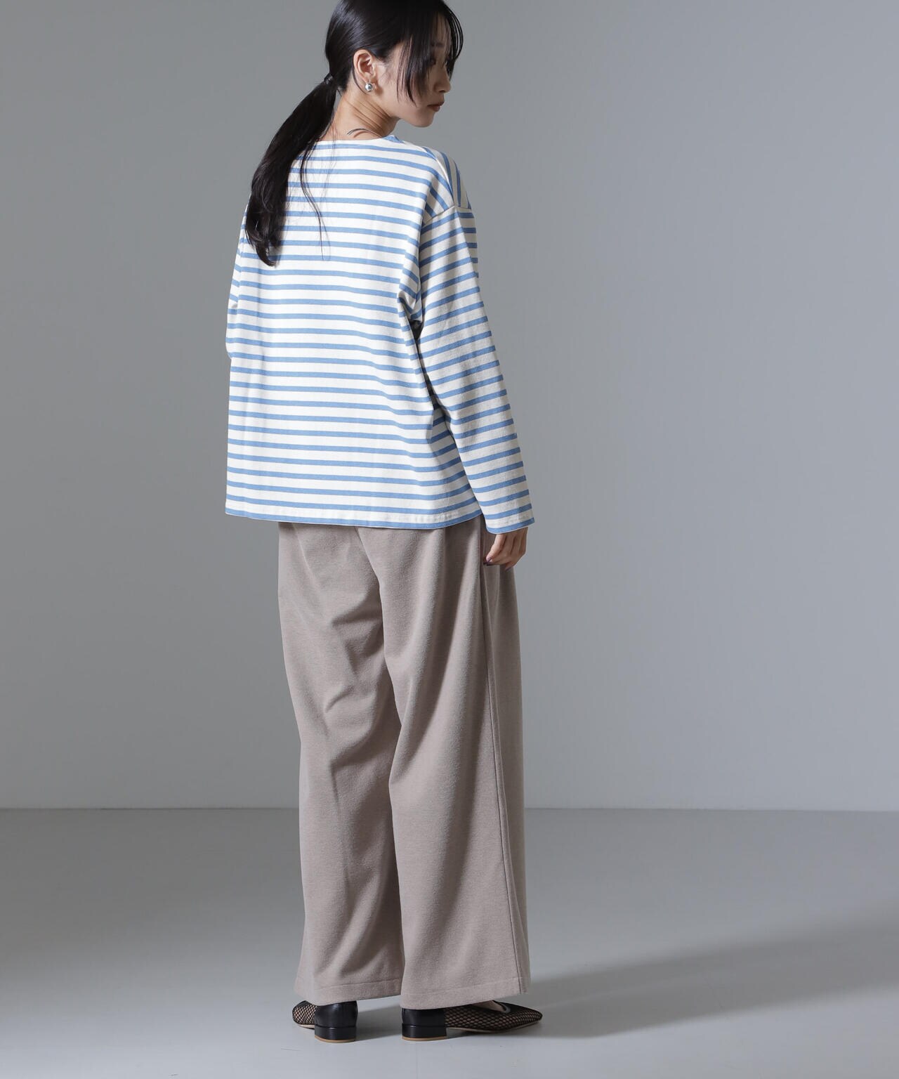 起毛カットタックワイドパンツ 6734227305