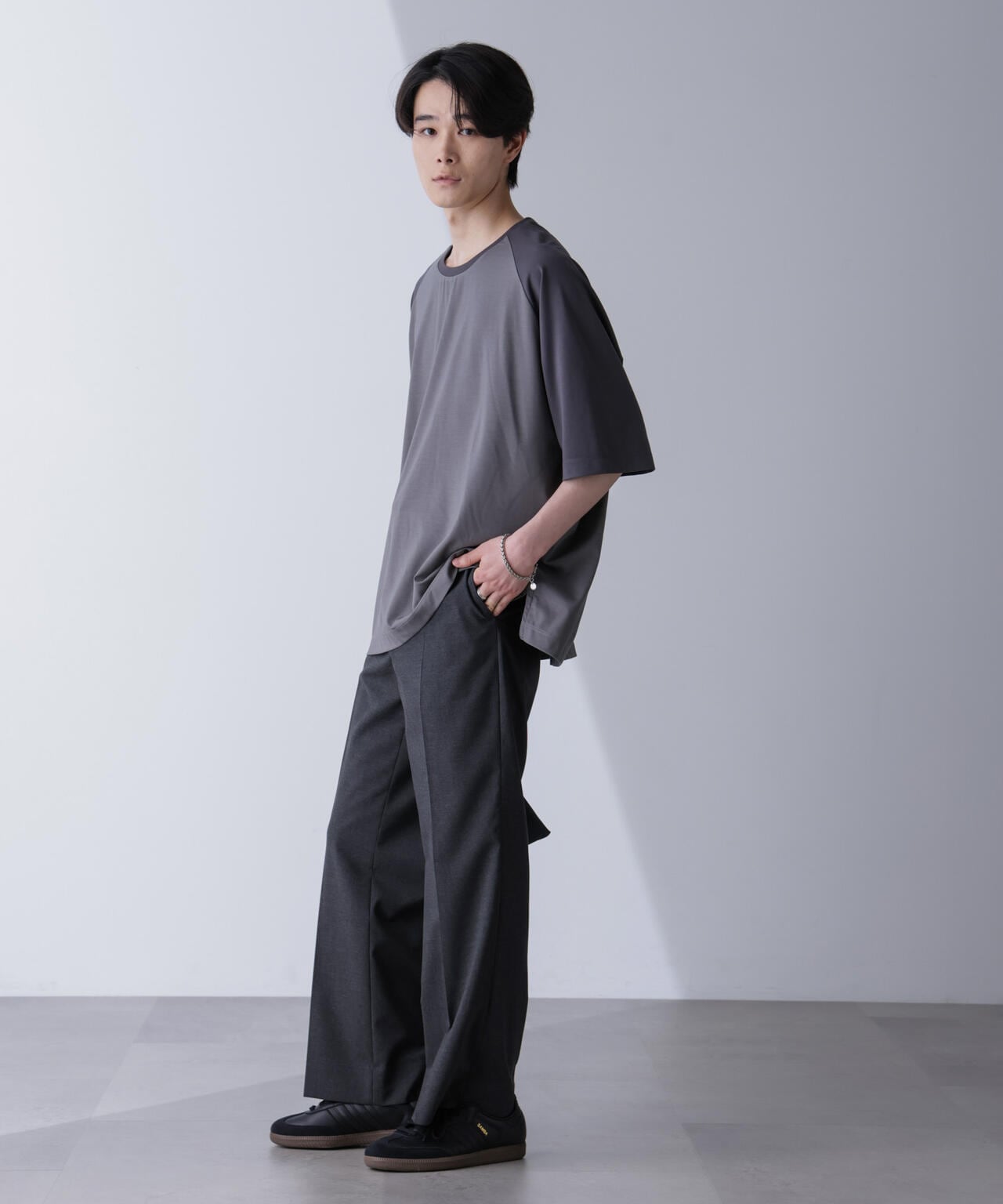 WEB限定/ワイドシルエットラグランTシャツ 半袖 6724224207