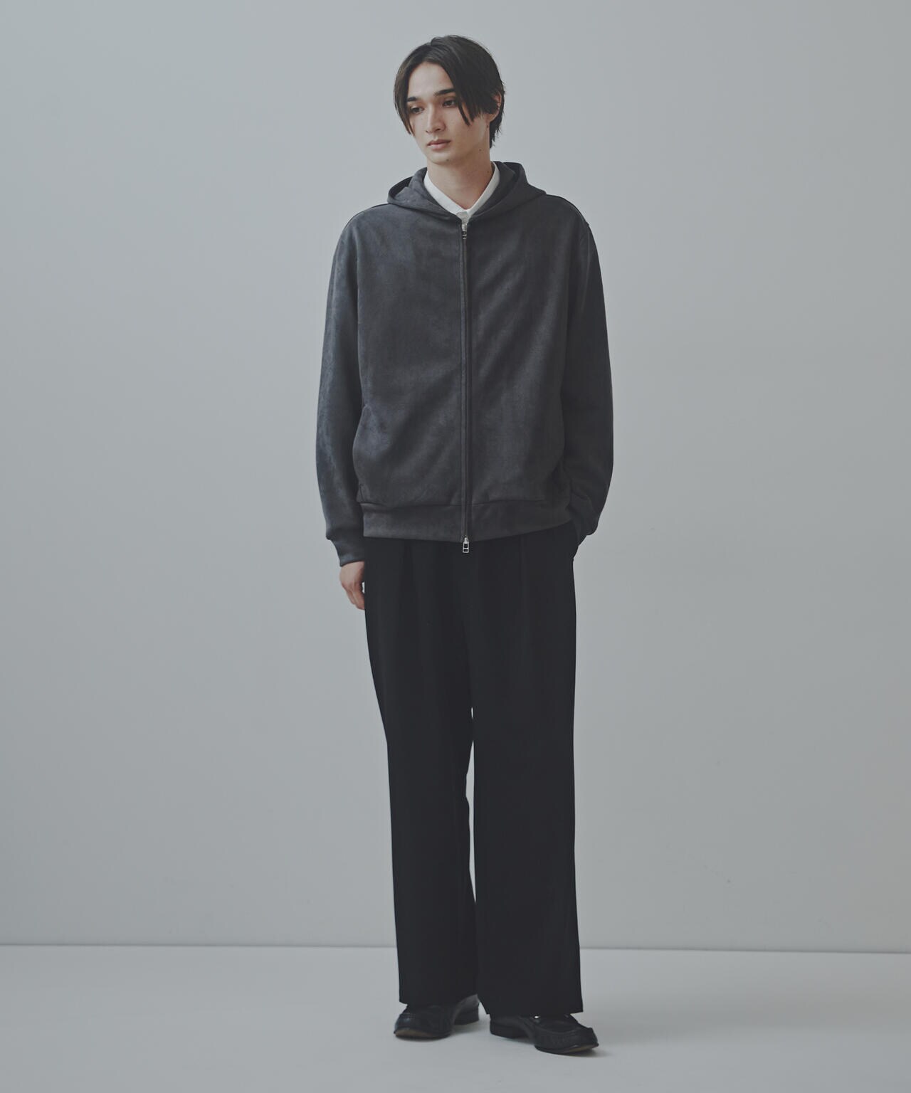「Commonuse」フェイクスウェードパーカー 6684212220