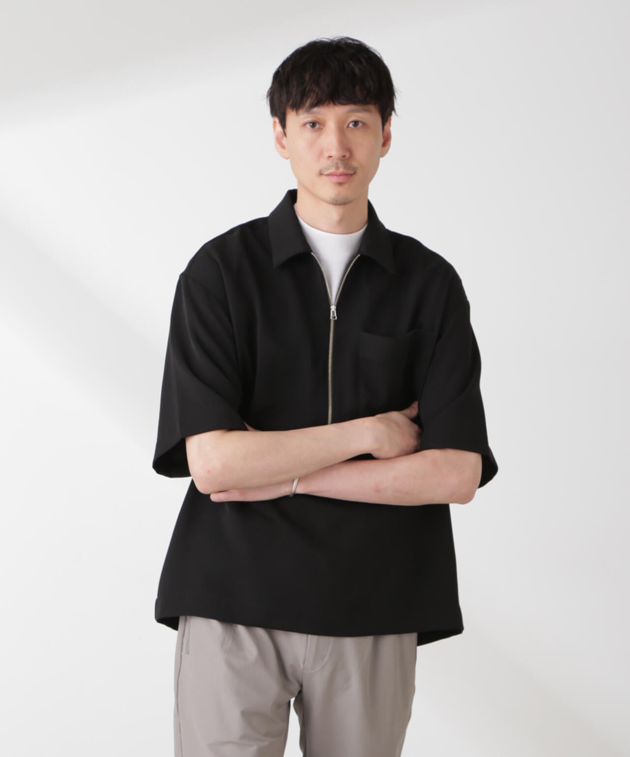 Epoche ハーフZIPシャツ 6685121208