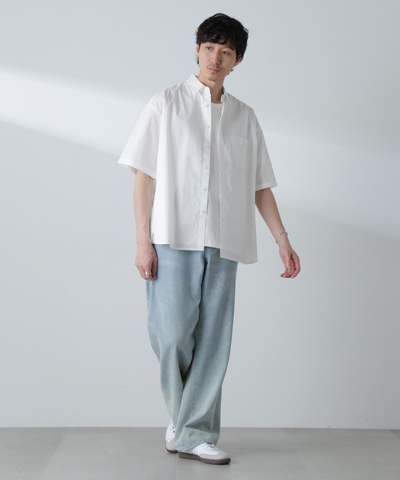 BIGシャンブレーシャツ 半袖 6724221215