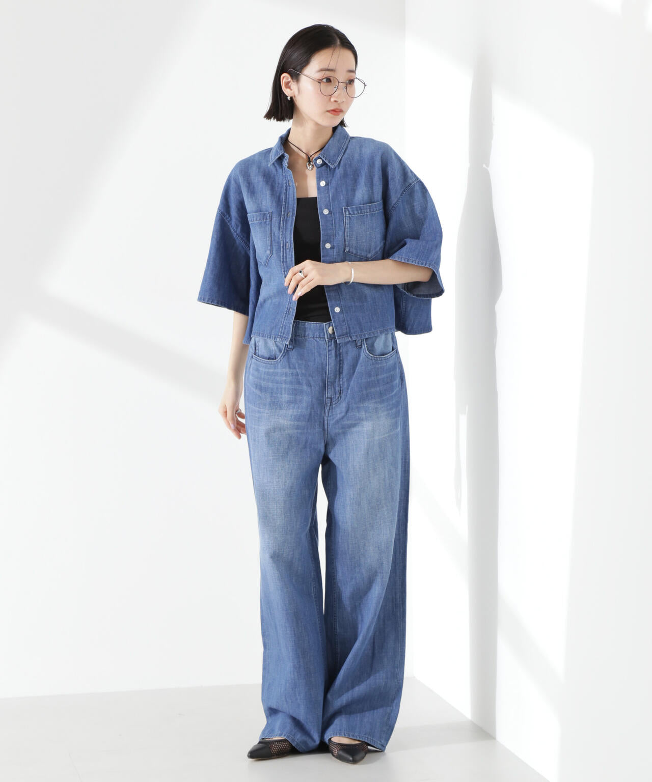Healthy DENIM/Breezy Rosehip 半袖シャツ 6715121005