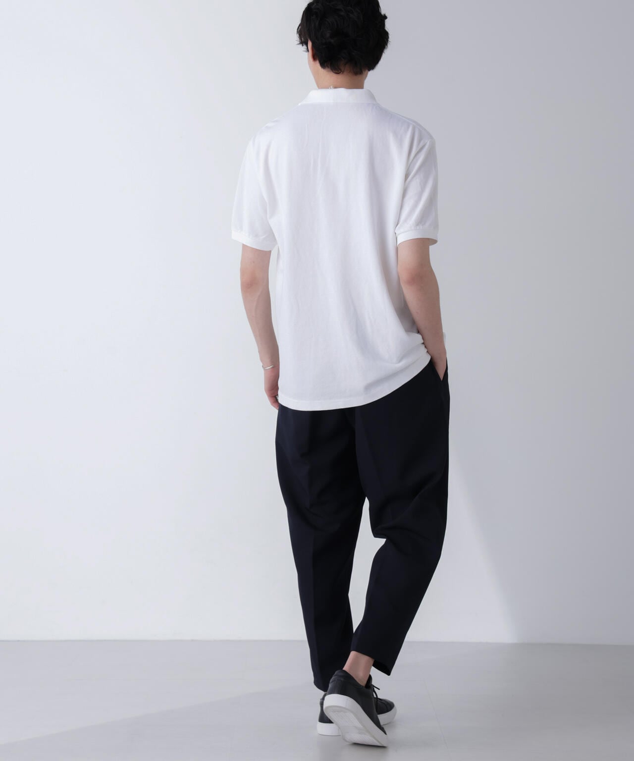 SCYE/Cotton Pique Henley Neck Shirt 6704124017
