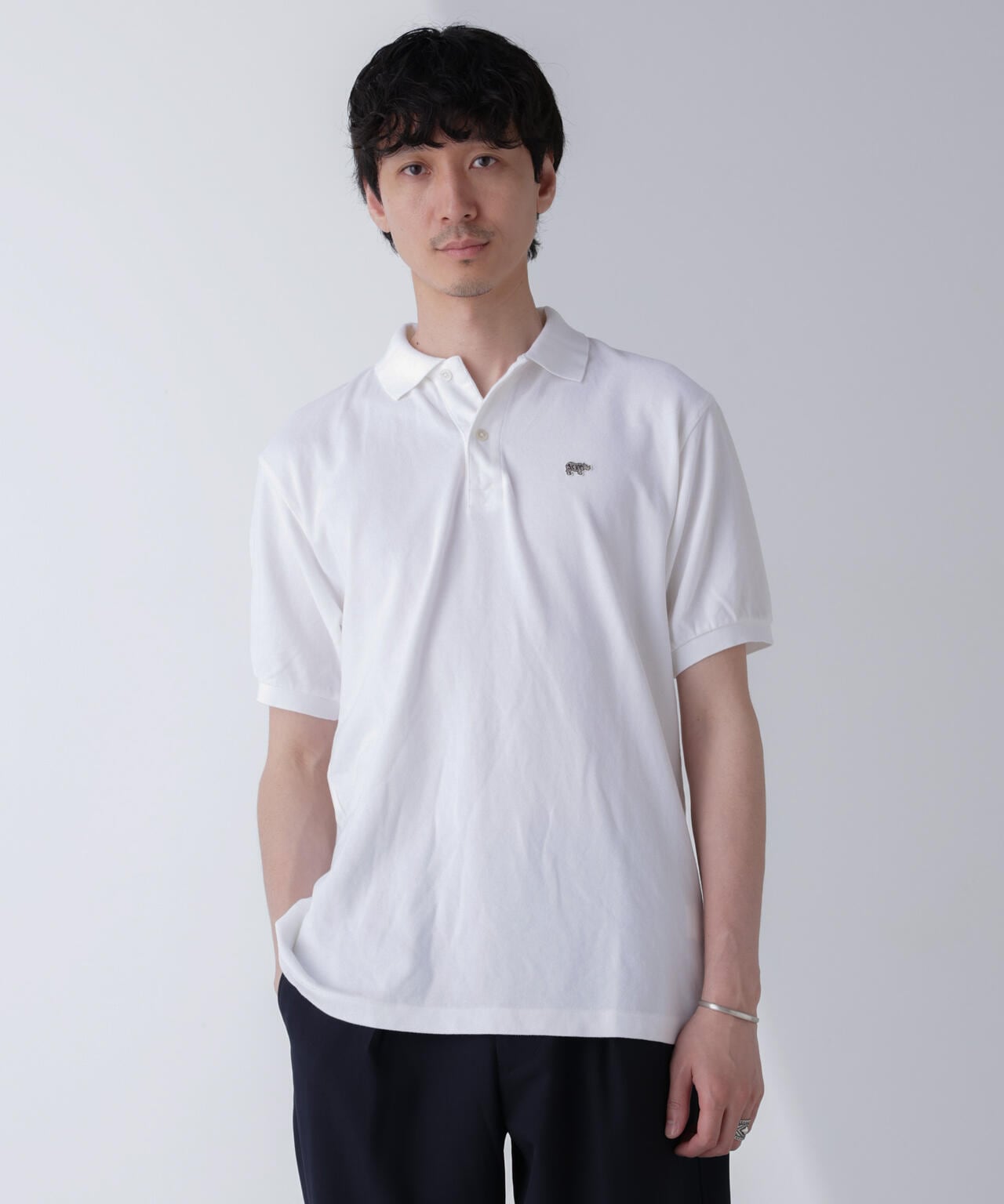 SCYE/Cotton Pique Henley Neck Shirt 6704124017